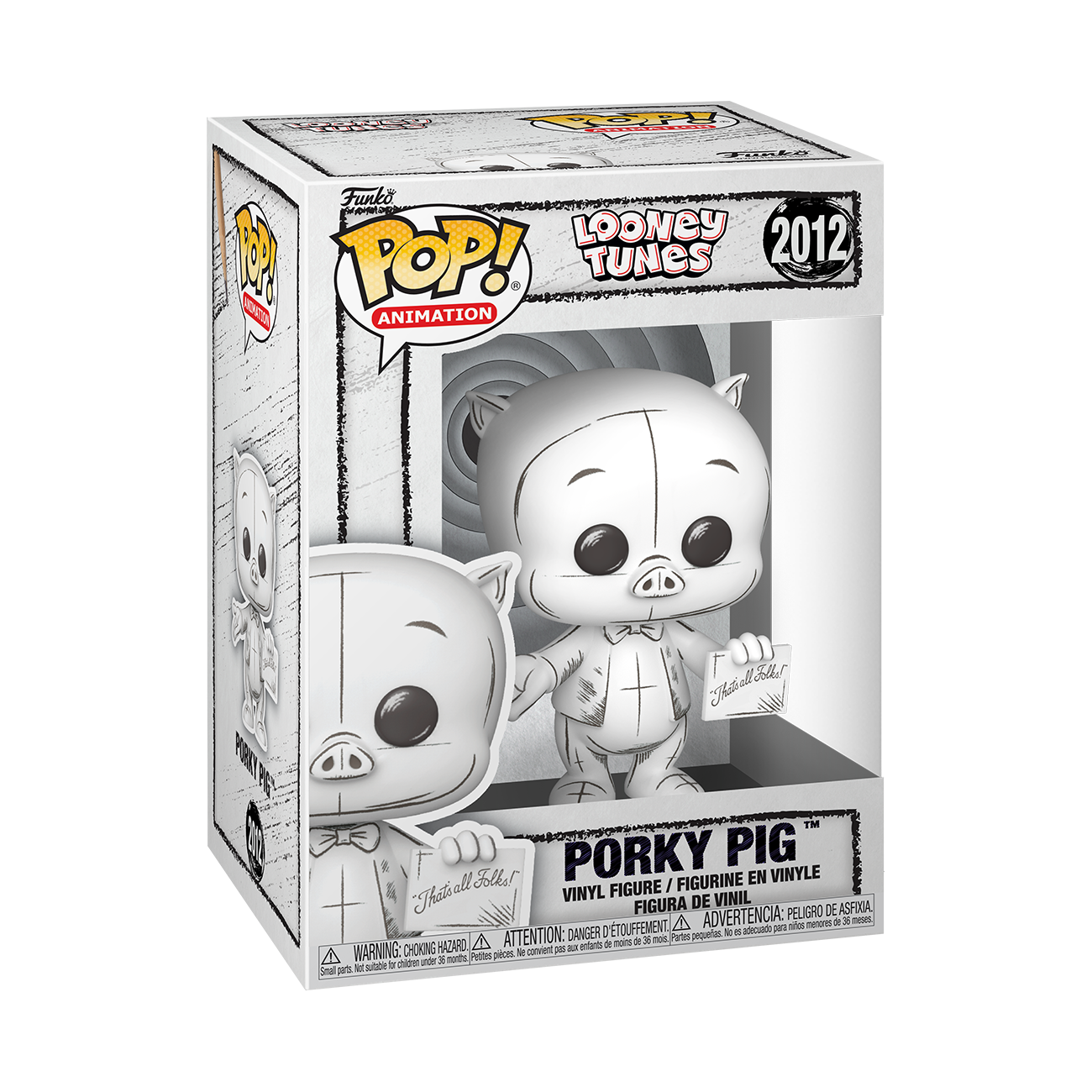 Looney Tunes Funko POP! Porky Pig Sketch Vinyl Figure