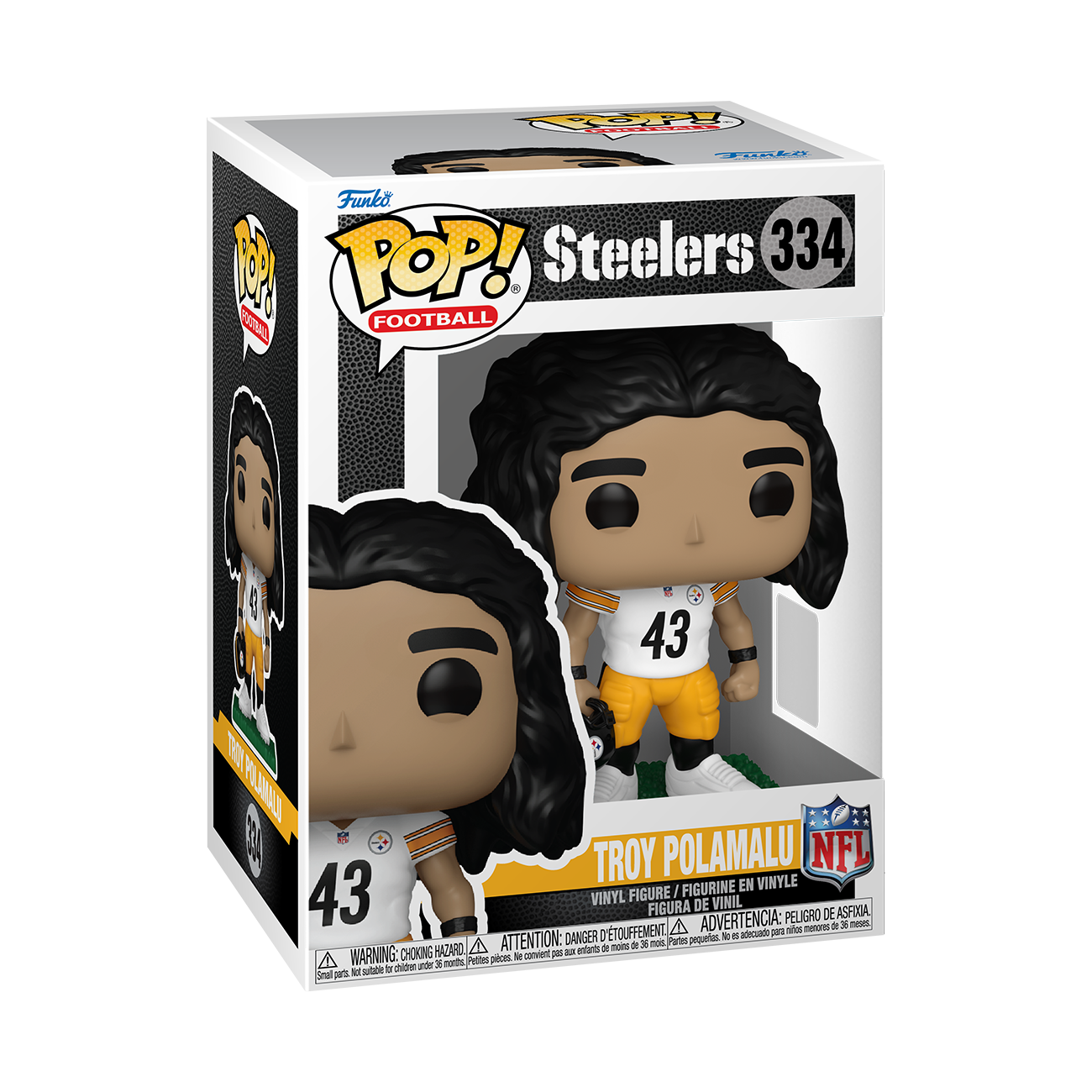 Image of NFL Legends Troy Polamalu (Steelers) Funko POP Vinyl