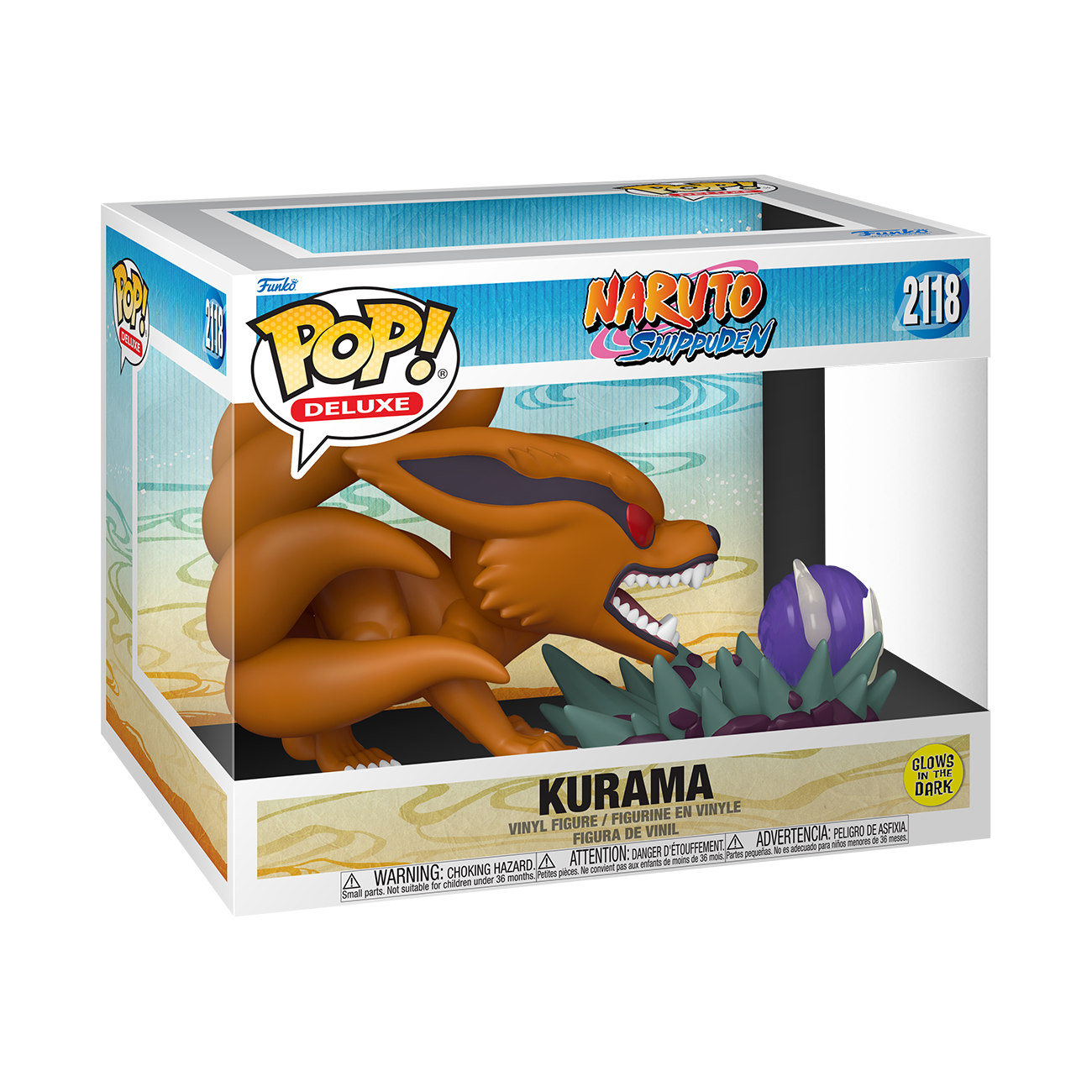 Image of Naruto Shippuden Kurama (Glow) Funko POP Vinyl