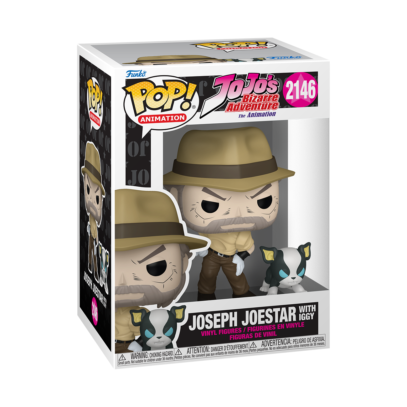 Image of Jojo's Bizarre Adventure Joseph & Iggy Funko Pop Buddy