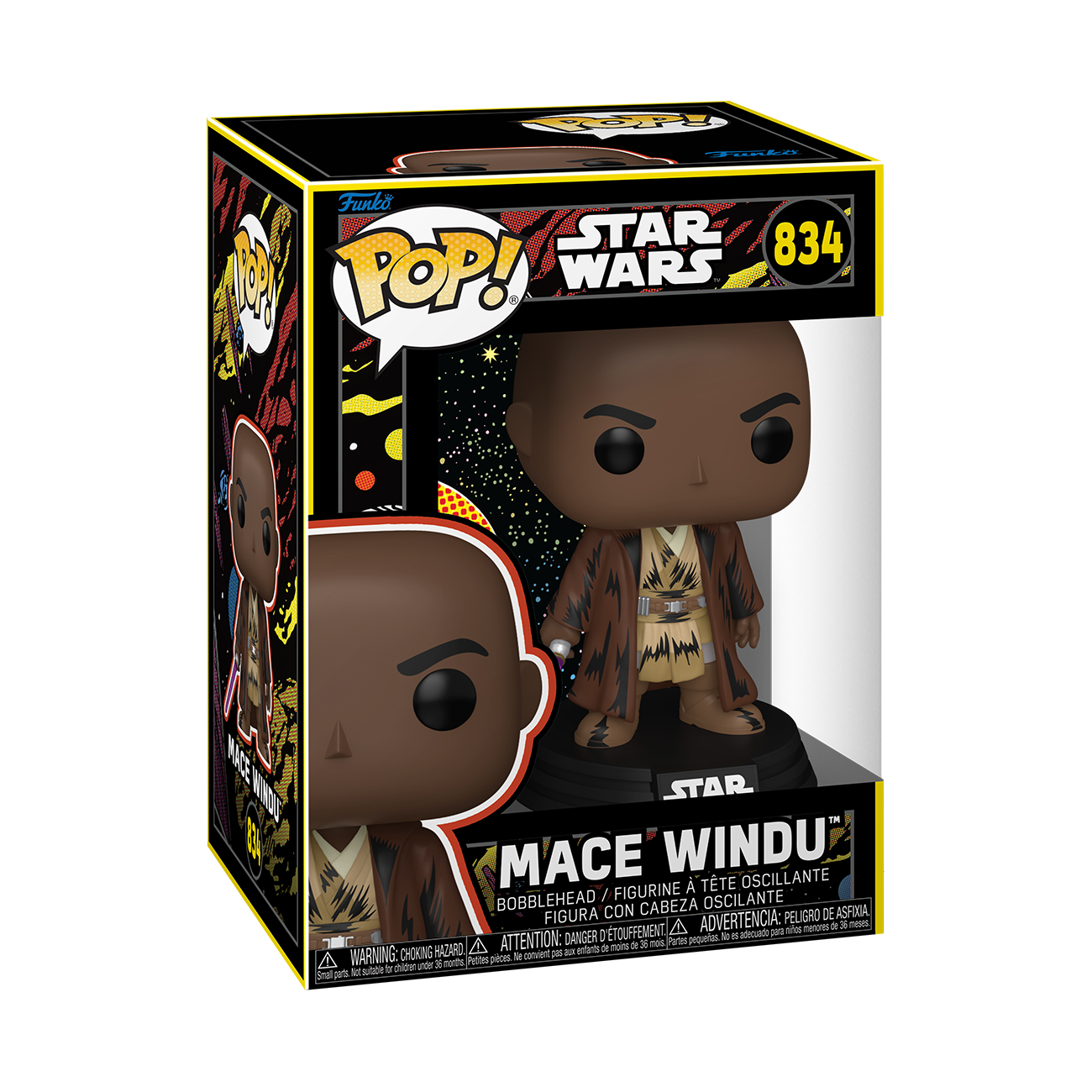 Image of Star Wars Funko POP! Mace Windu Retro Vinyl Figure