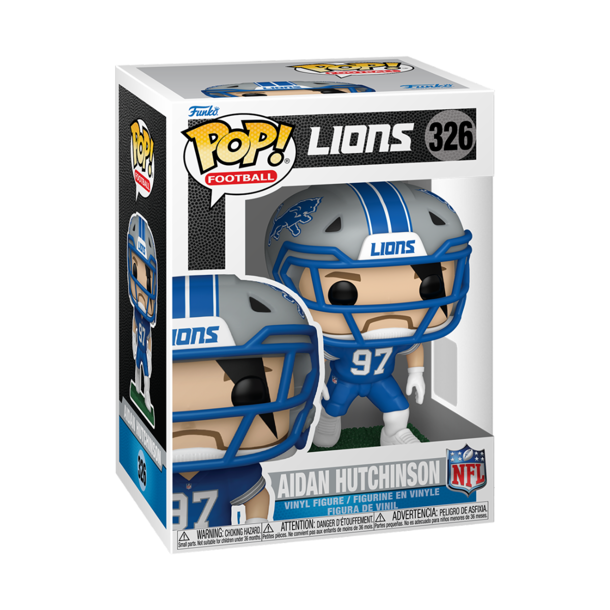 Image of NFL Lions Aidan Hutchinson (Home) Funko POP Vinyl