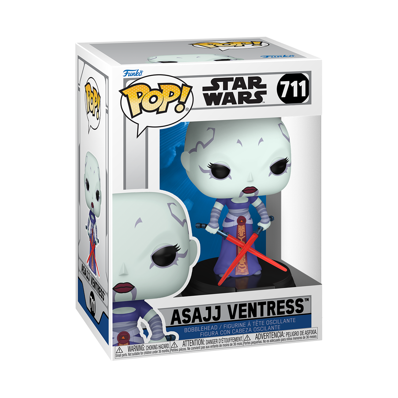 Image of Star Wars Clone Wars Asajj Ventress Funko POP Vinyl