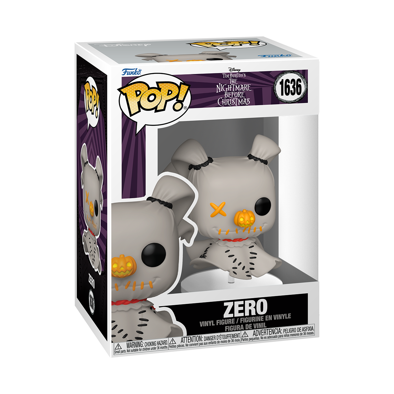 Image of Disney A Nightmare Before Christmas Patchwork Zero Funko POP Vinyl
