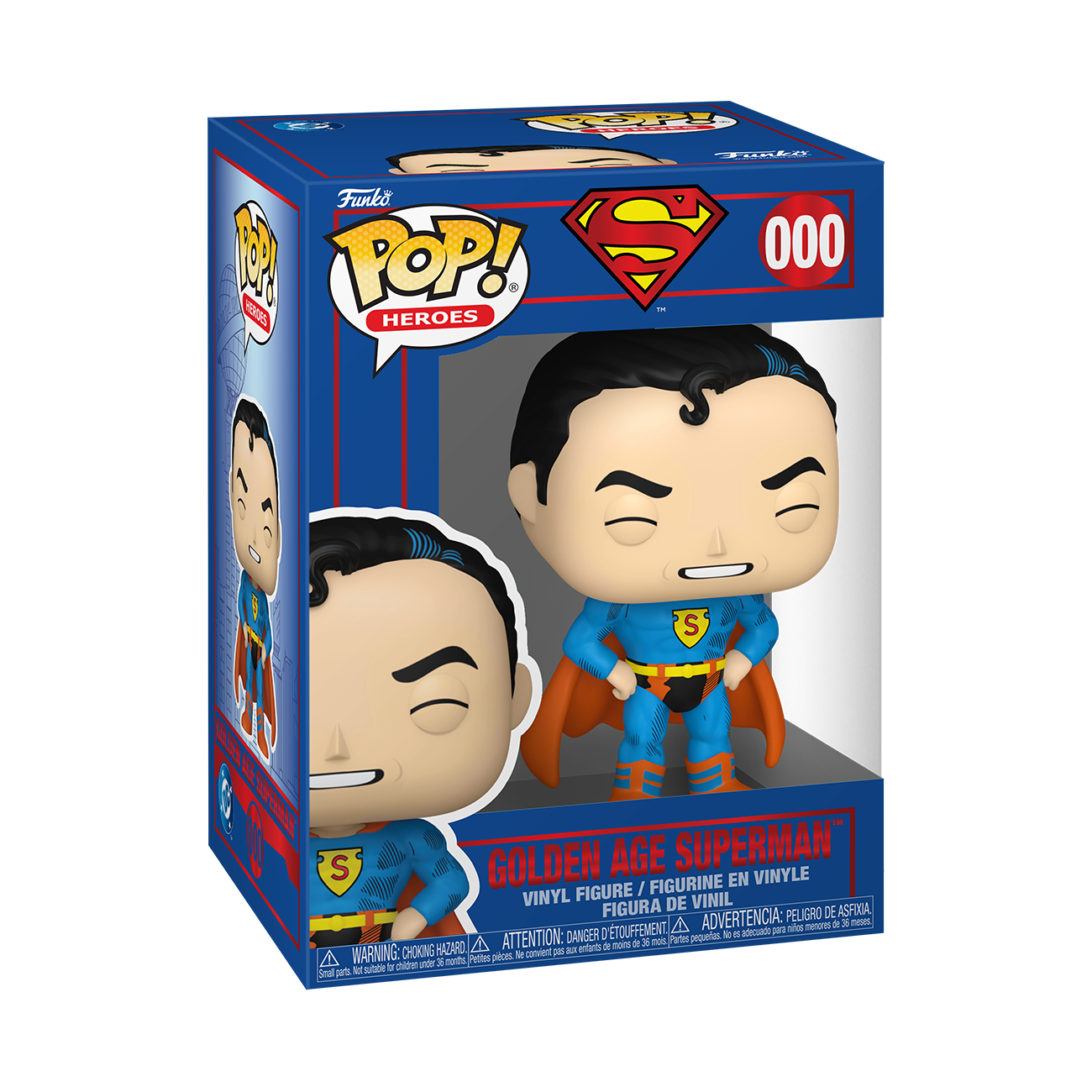Image of POP Heroes Superman Through the Ages Golden Age Funko POP Vinyl