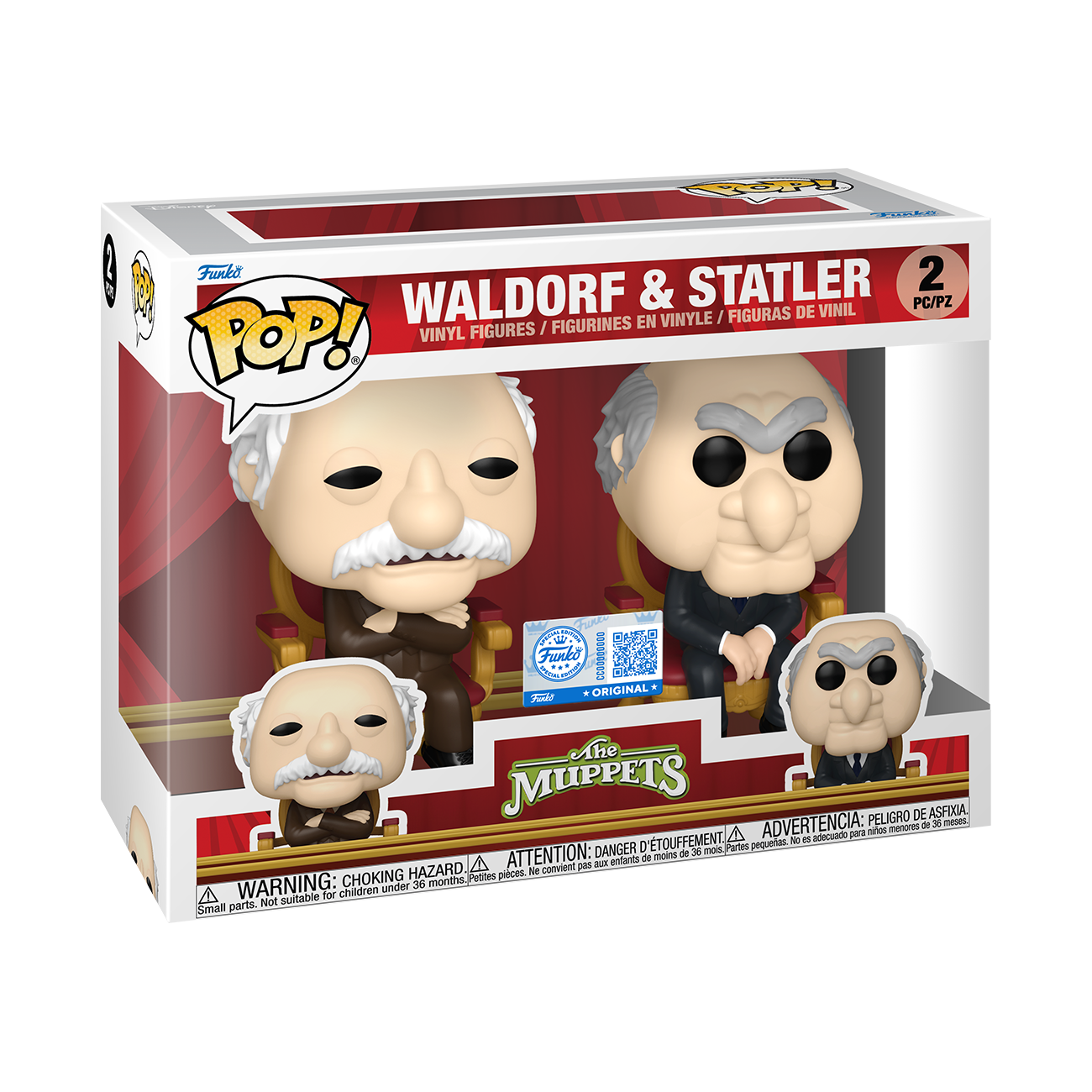 Image of The Muppets Waldorf and Statler Funko Pop Vinyl