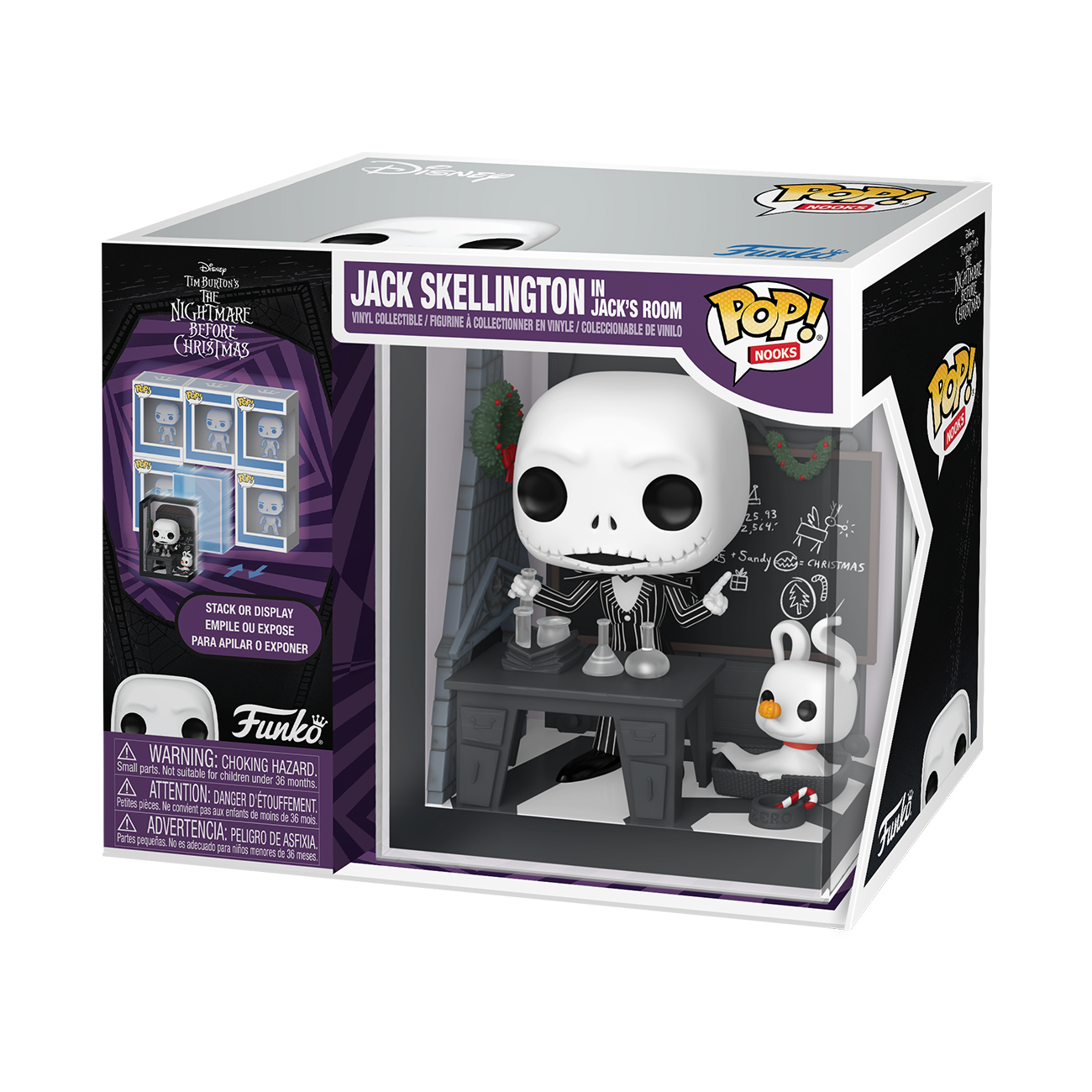 Image of The Nightmare Before Christmas Funko POP! Jack Skellington Jacks Room Nooks Vinyl Figure