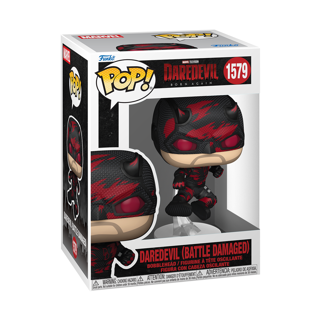 Image of Daredevil Born Again Funko POP! Daredevil Battle Damaged Vinyl Figure