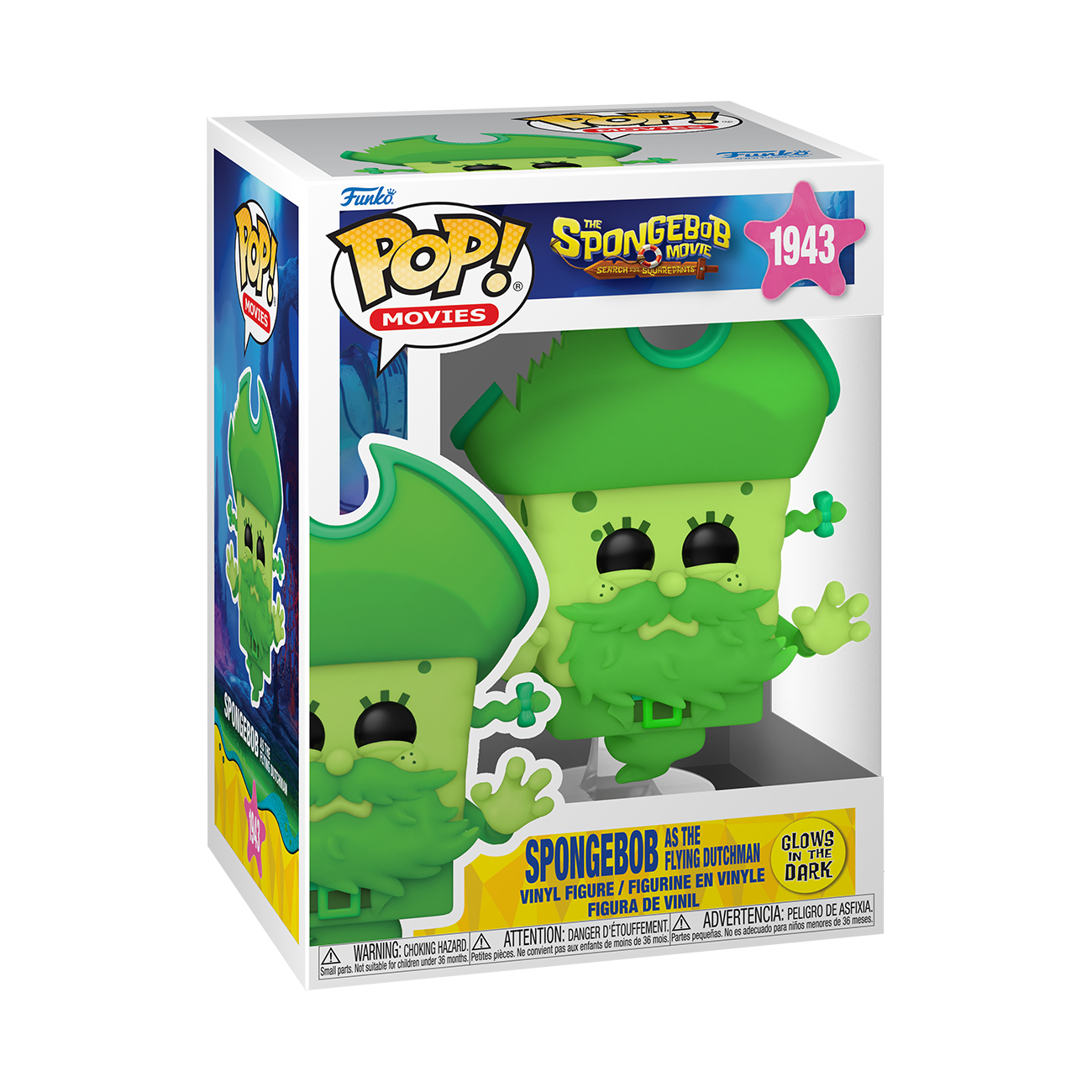 Image of The Spongebob Movie SpongeBob The Flying Dutchman (Glow) Funko POP Vinyl