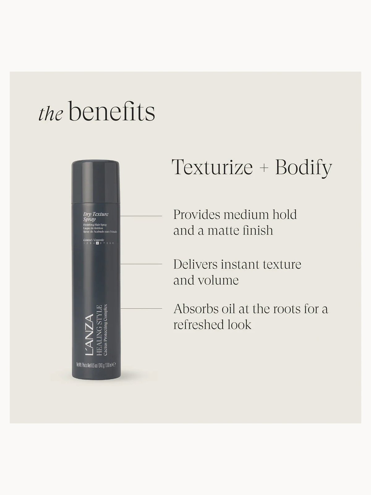 L'ANZA Healing Style Dry Texture Spray 241g/300ml 3
