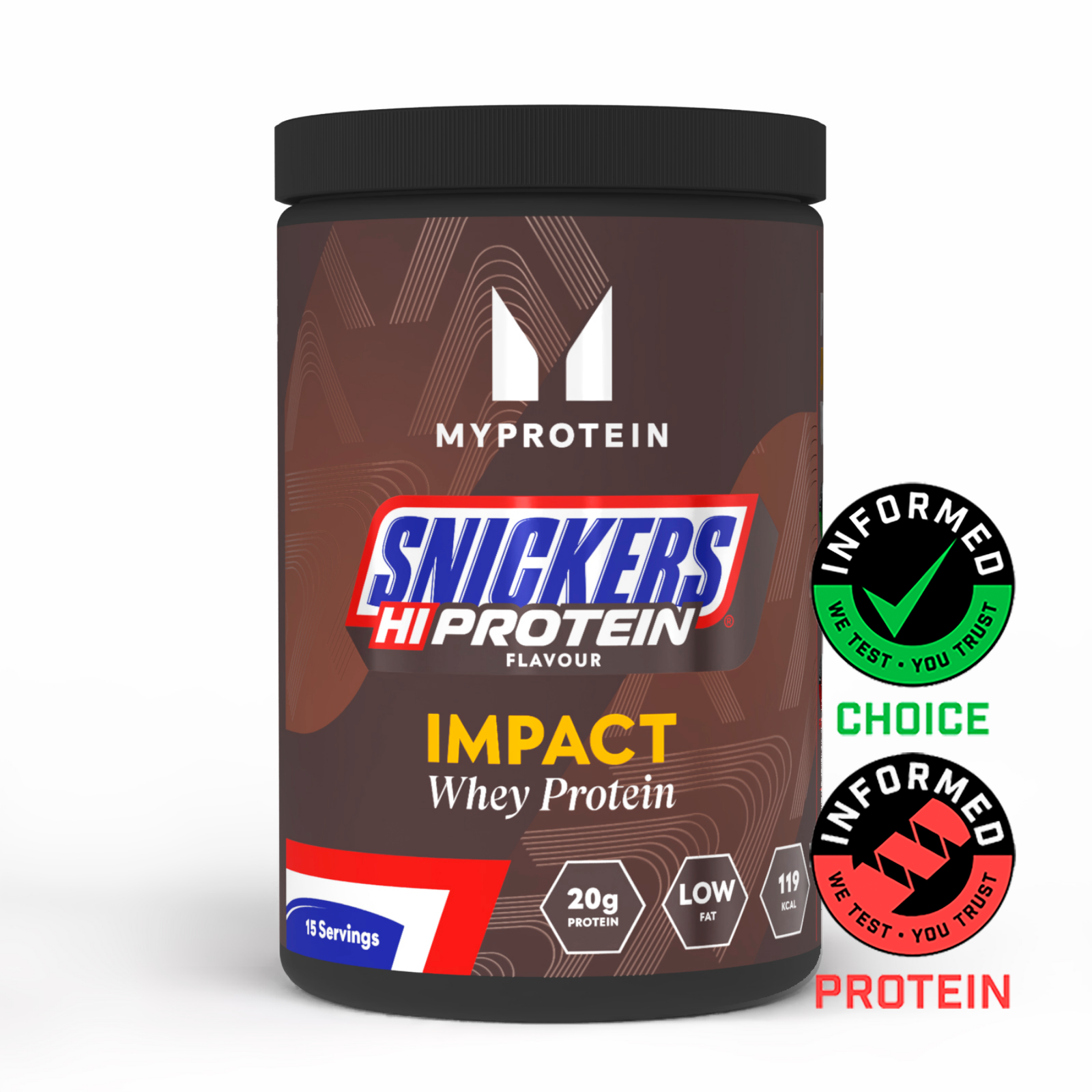 Myprotein UK MyProtein Impact Whey Protein – SNICKERS® - 500G - 15servings - Snickers Original