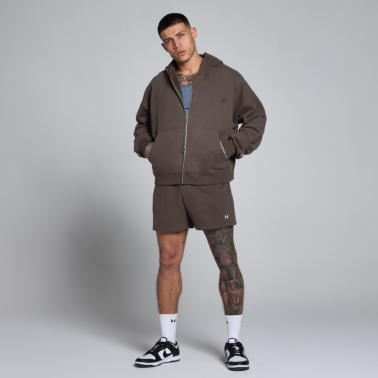 Thumbnail - MP Herren Lift 5 Loopback Sweatshorts - Schokolade - L