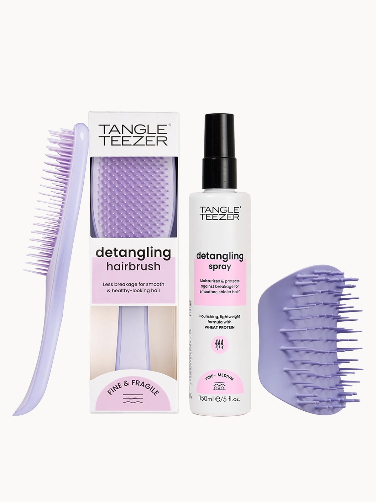 Tangle Teezer Scalp Care and Hair Health Trio - Fine Hair