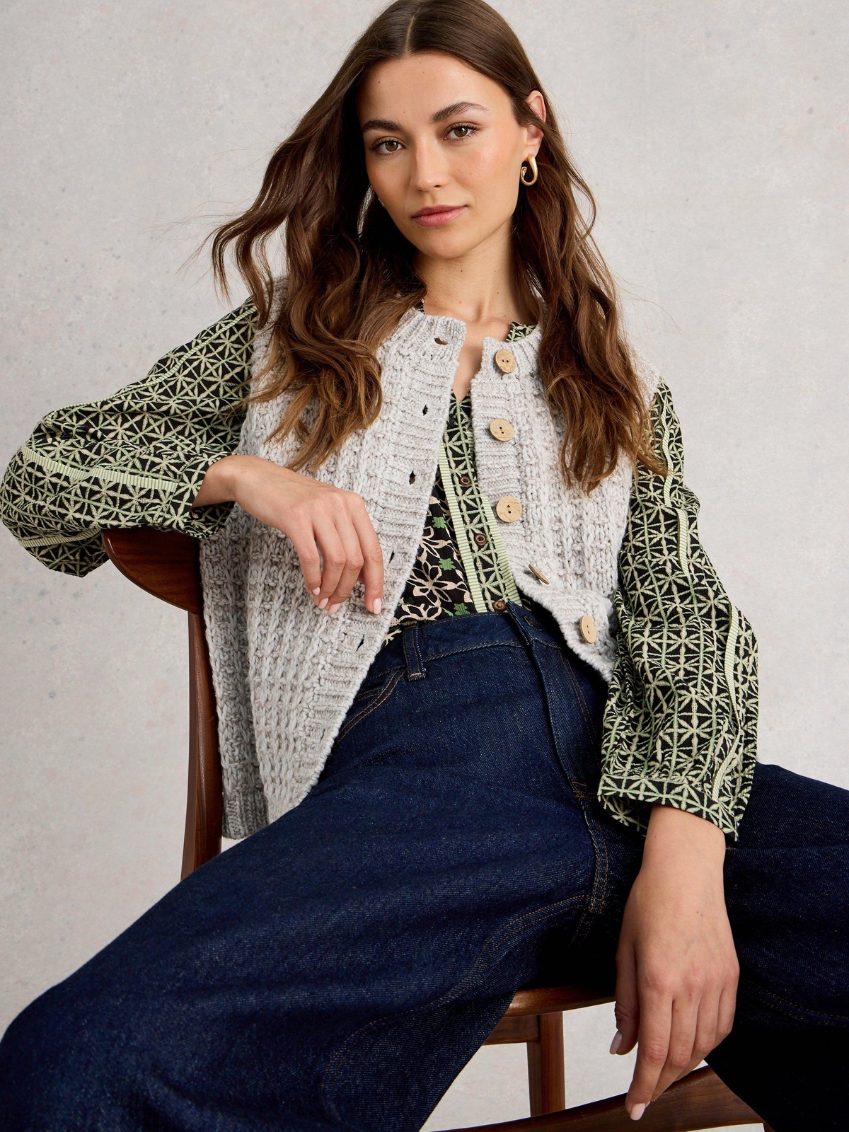 Weste Maxine mit Knöpfen - XL