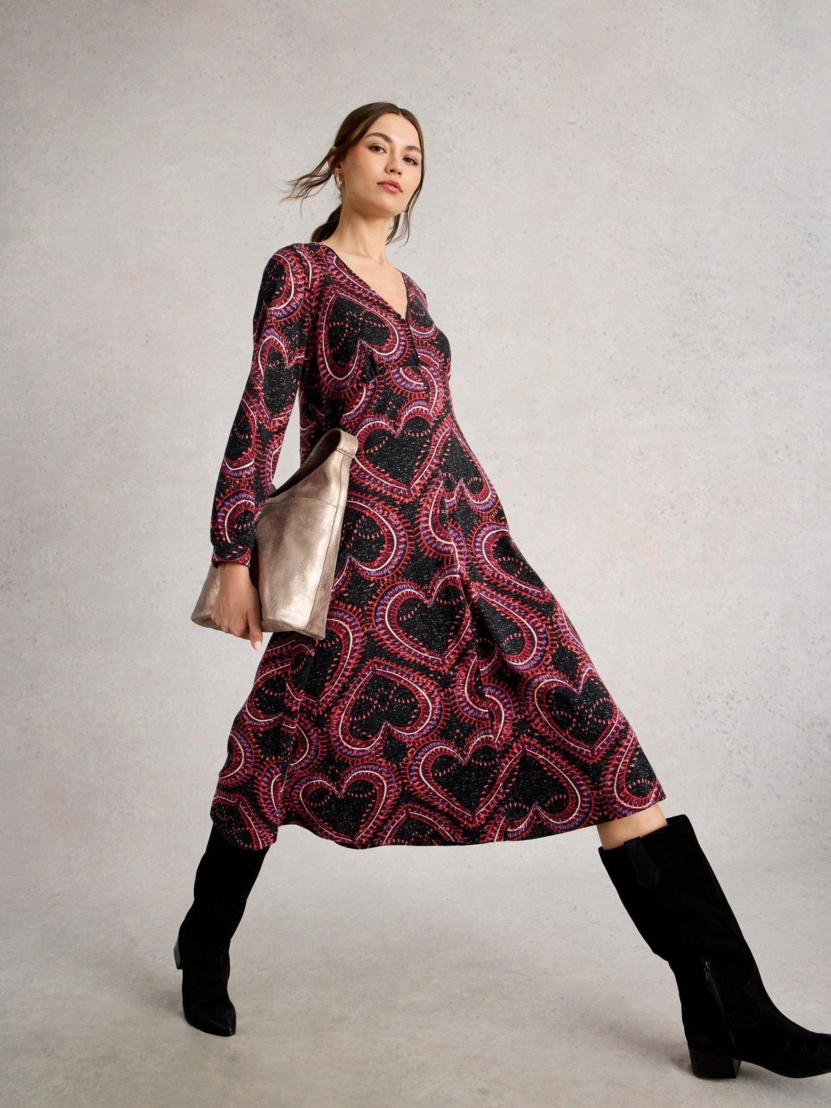 Glitzerndes Jerseykleid Megan - 42/R