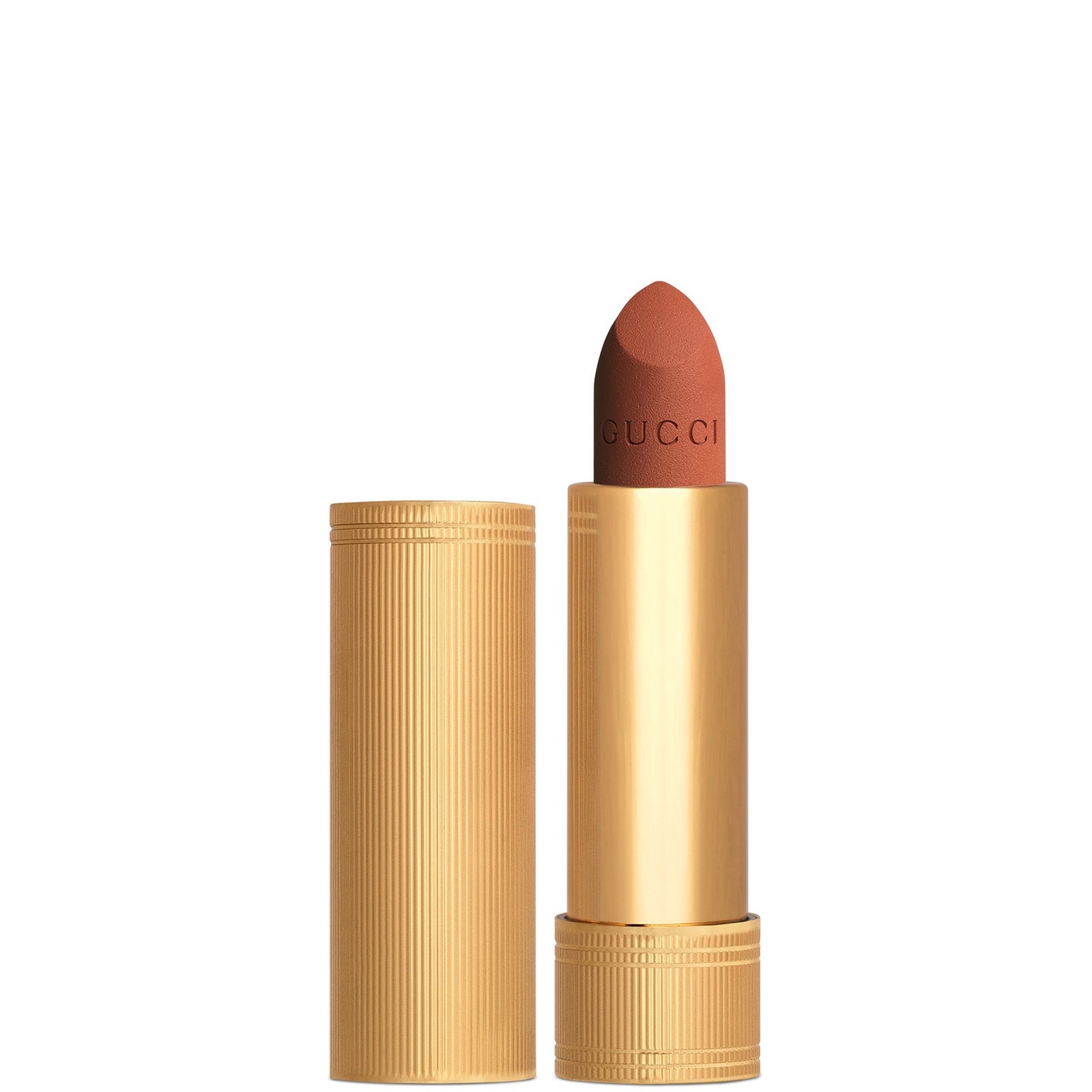 Gucci Rouge A Levres Mat Lipstick Lucy Dark Orange 308 - Image 2