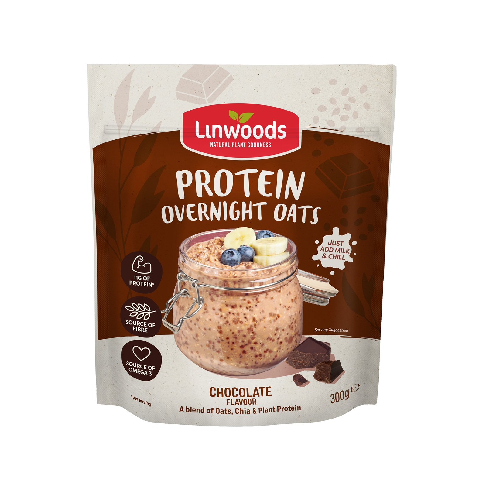 Myprotein UK Linwoods Chocolate Protein Overnight Oats 300g