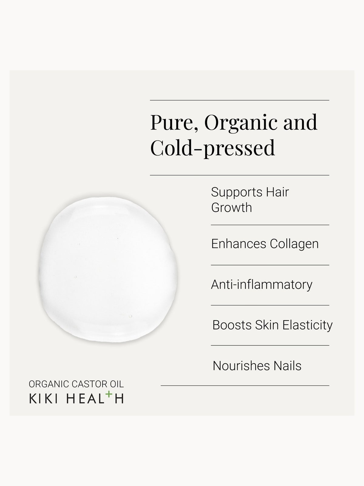 KIKI Health Organic Castor Oil 250ml 2
