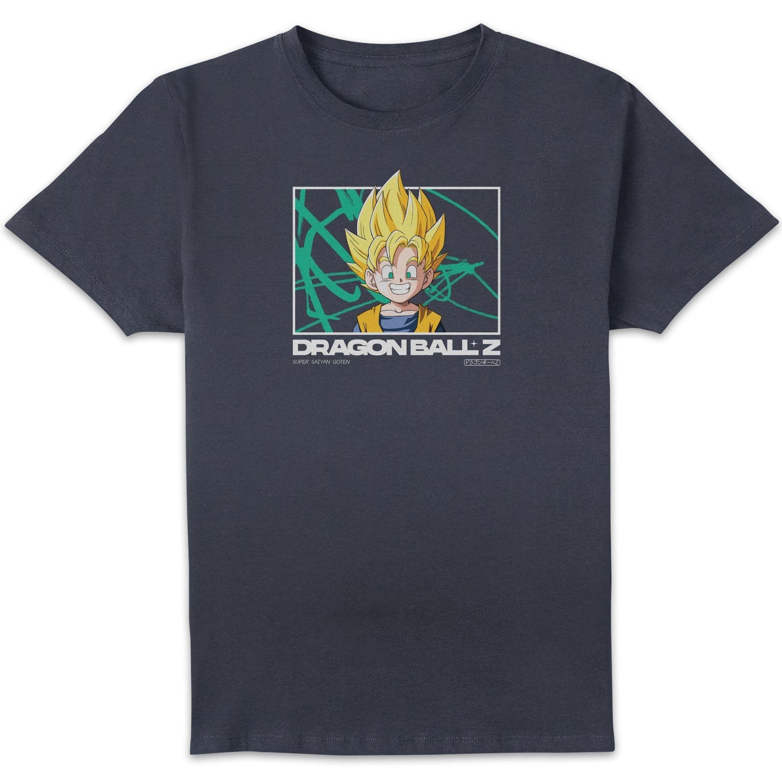 Dragon Ball Z Super Saiyan Goten Profile Unisex T-Shirt - Navy - XXL