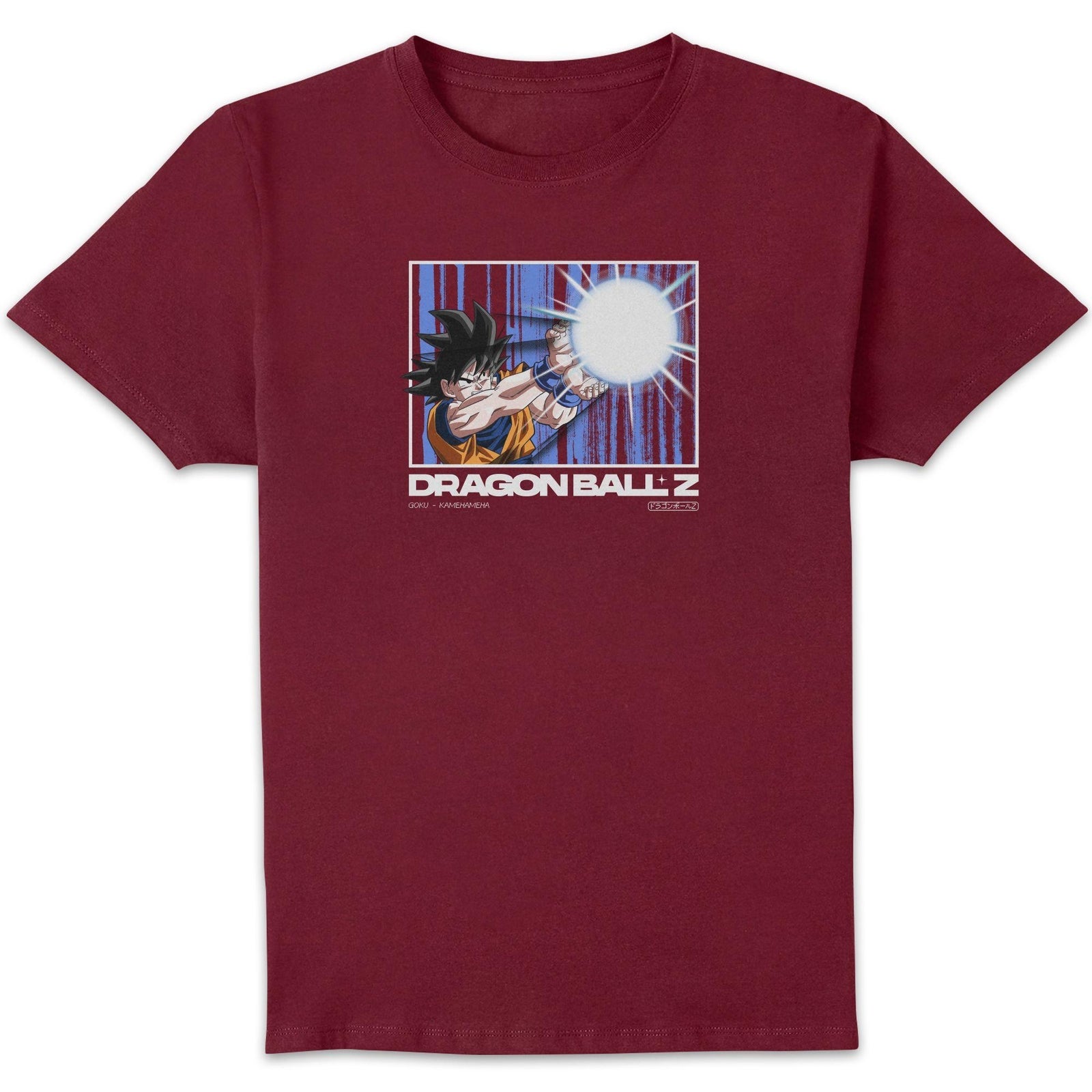 Dragon Ball Z Goku Kamehameha Profile Unisex T-Shirt - Burgundy - M