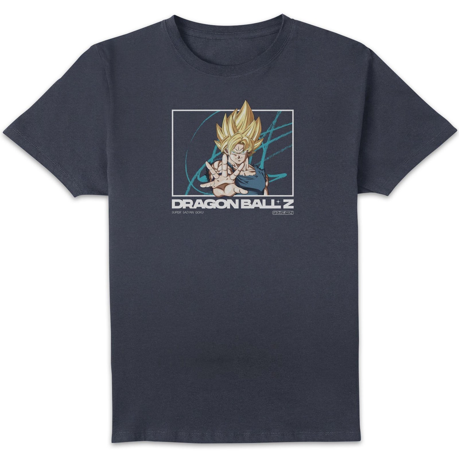 Dragon Ball Z Super Saiyan Goku Profile Unisex T-Shirt - Navy - XXL