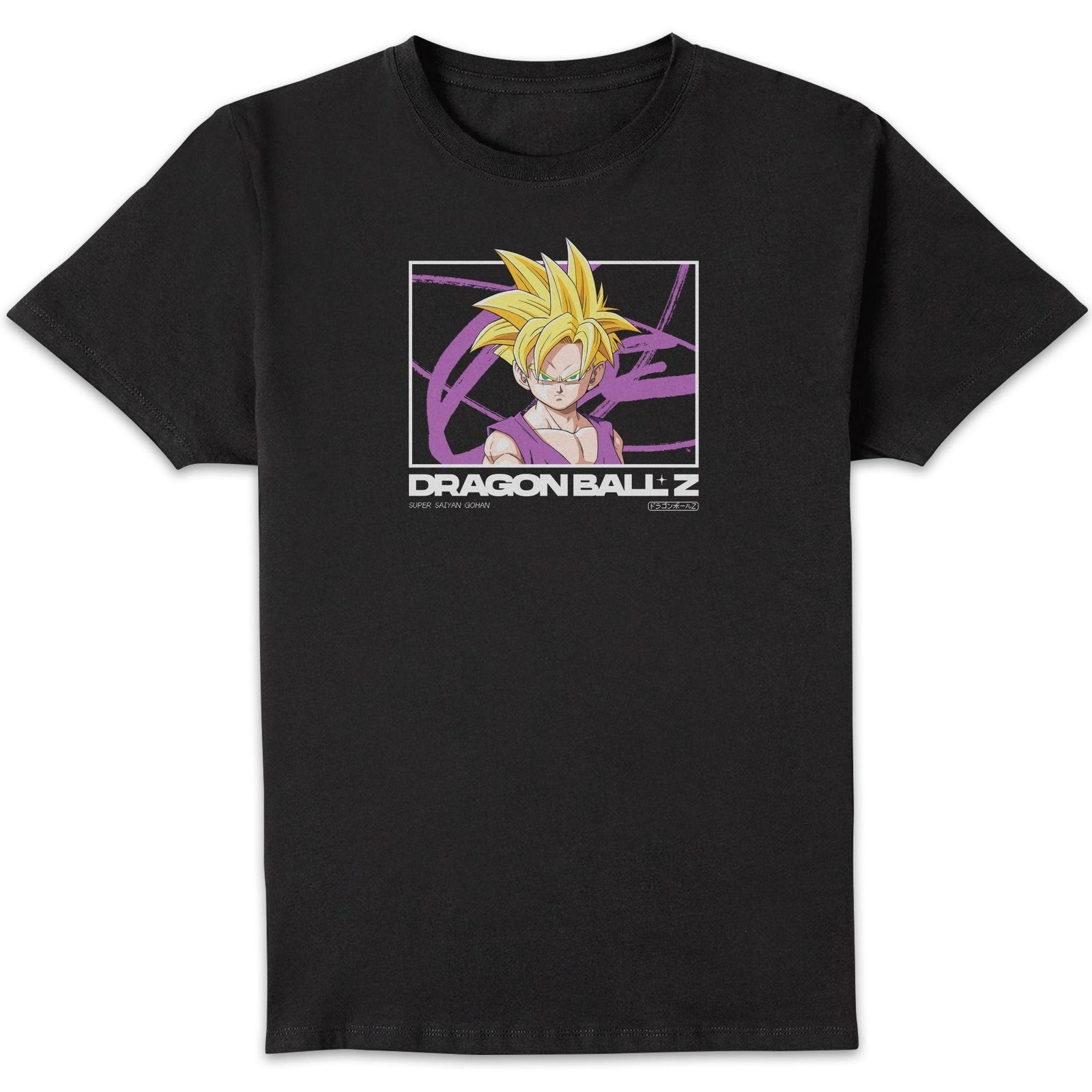 Dragon Ball Z Super Gohan Profile Unisex T-Shirt - Black - 4XL