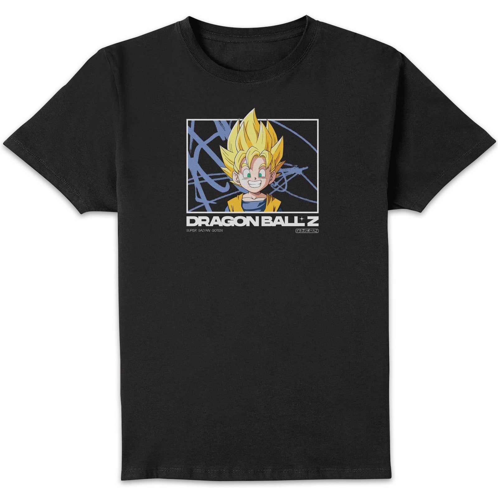Dragon Ball Z Super Goten Profile Unisex T-Shirt - Black - 4XL