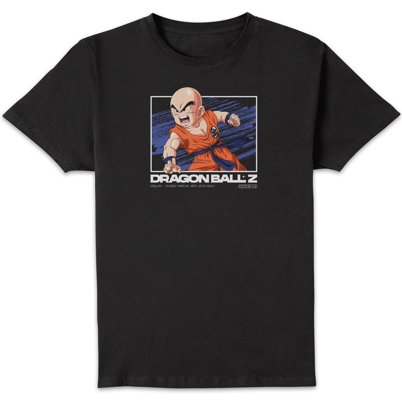 Dragon Ball Z Krillin Profile Unisex T-Shirt - Black - XXL