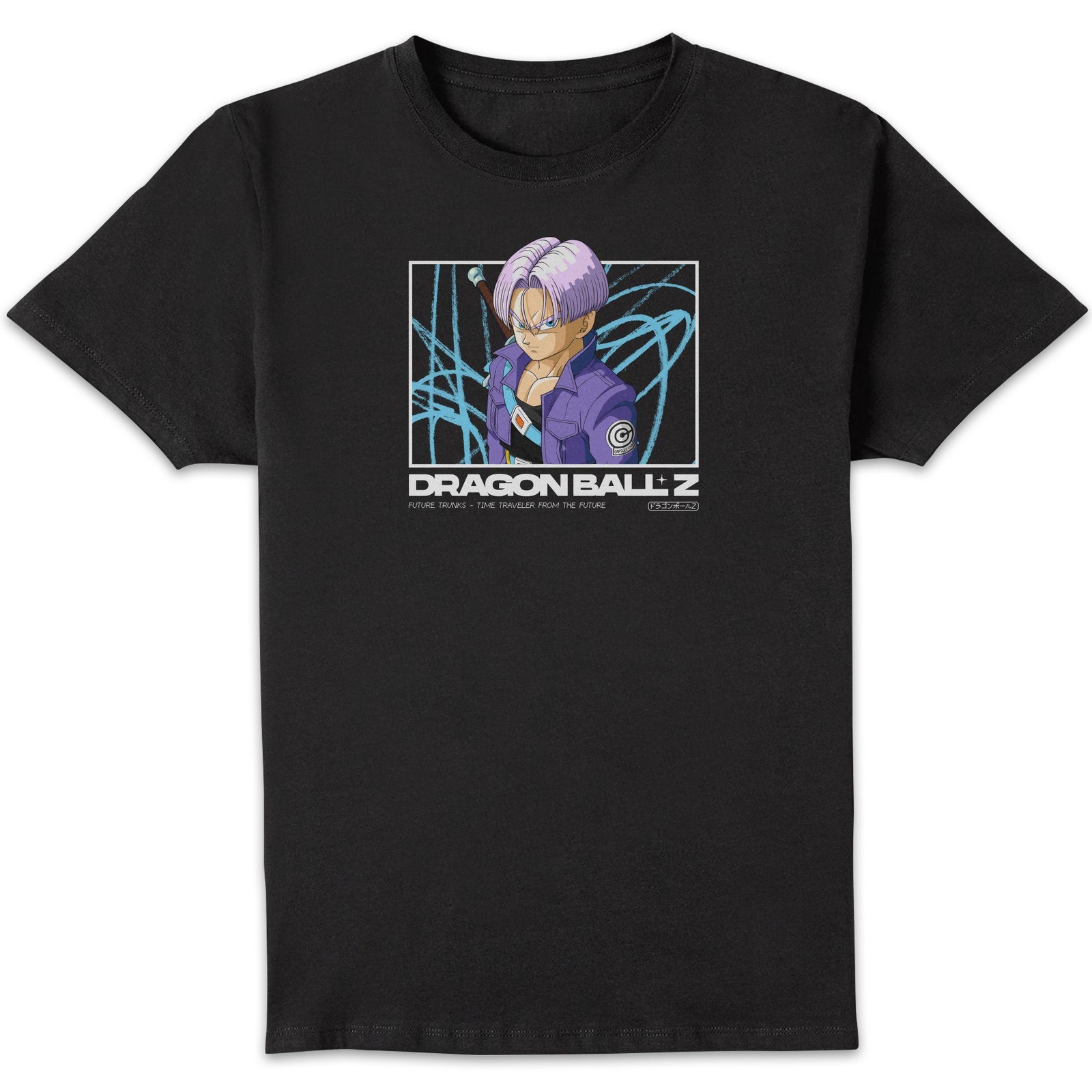 Dragon Ball Z Future Trunks Profile Unisex T-Shirt - Black - 4XL