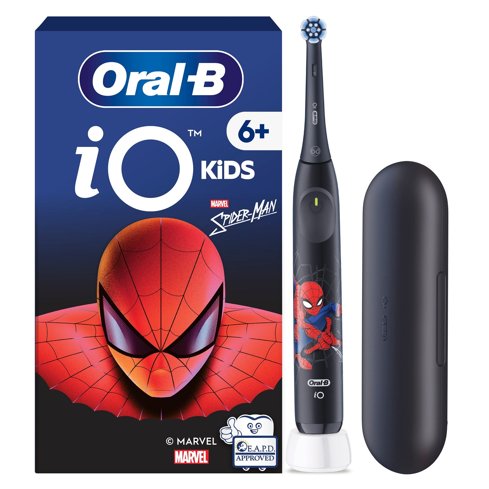 Oral-B iO Kids Marvel Spiderman Electric Toothbrush with Travel Case - Toothbrush