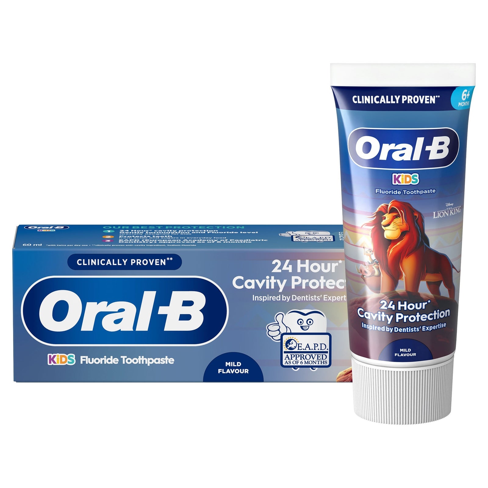 Oral-B Kids Lion King Toothpaste Age 6+ Months - 6 Years 60ml: retailer-supplied image