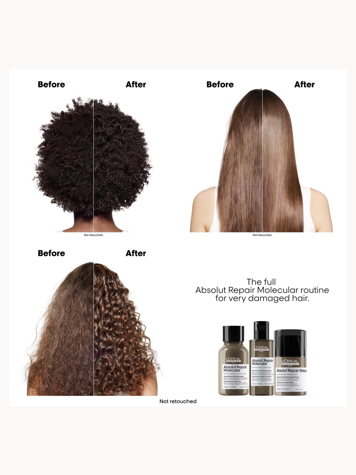 L'Oréal Professionnel Absolut Repair Molecular Leave-in Mask, for Extremely Damaged Hair 50ml 3