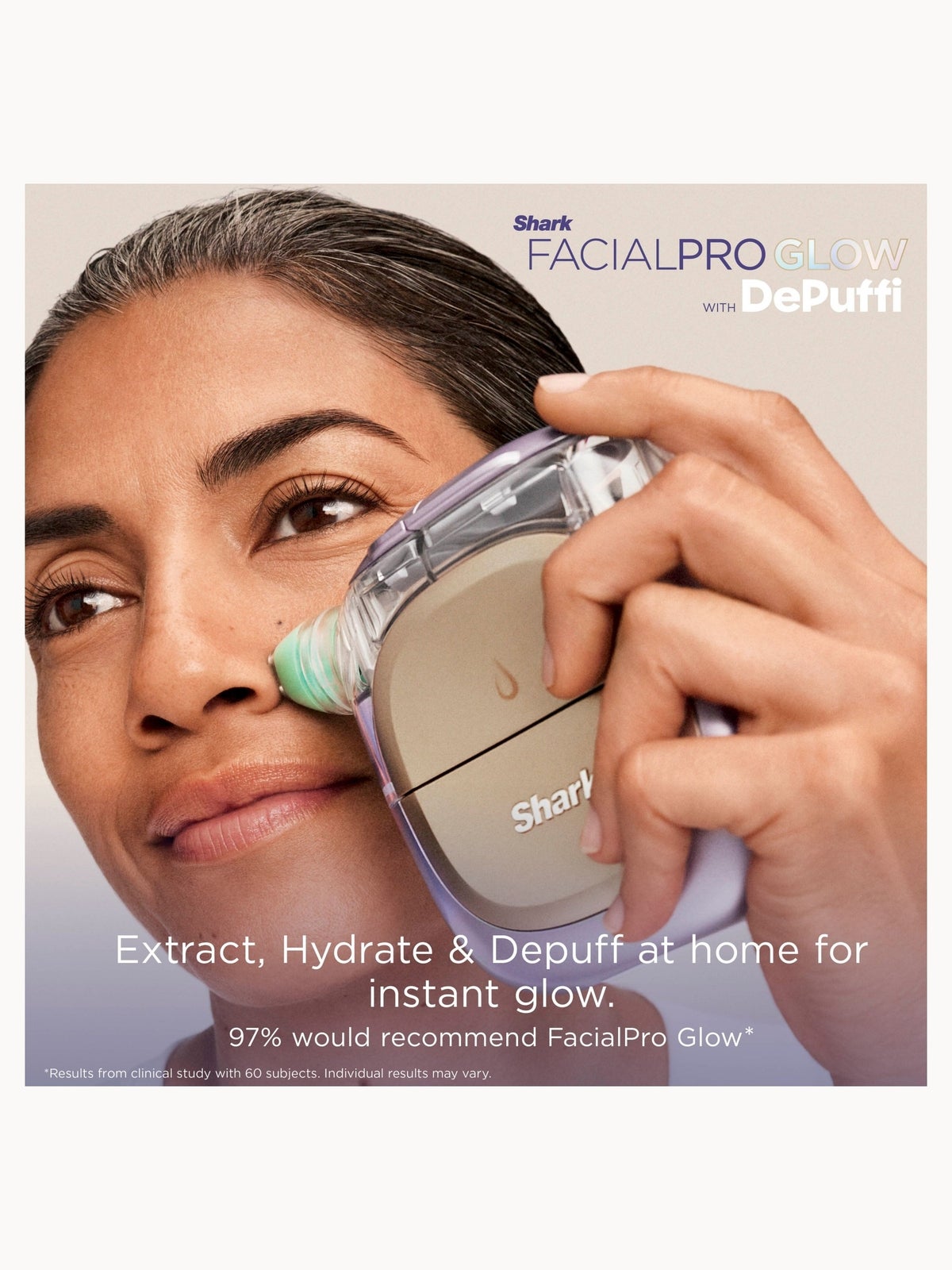 Shark FacialPro Glow & DePuffi Hydrating Face Sculpting System Set - Spa Purple, FH320UKPL, photo 2