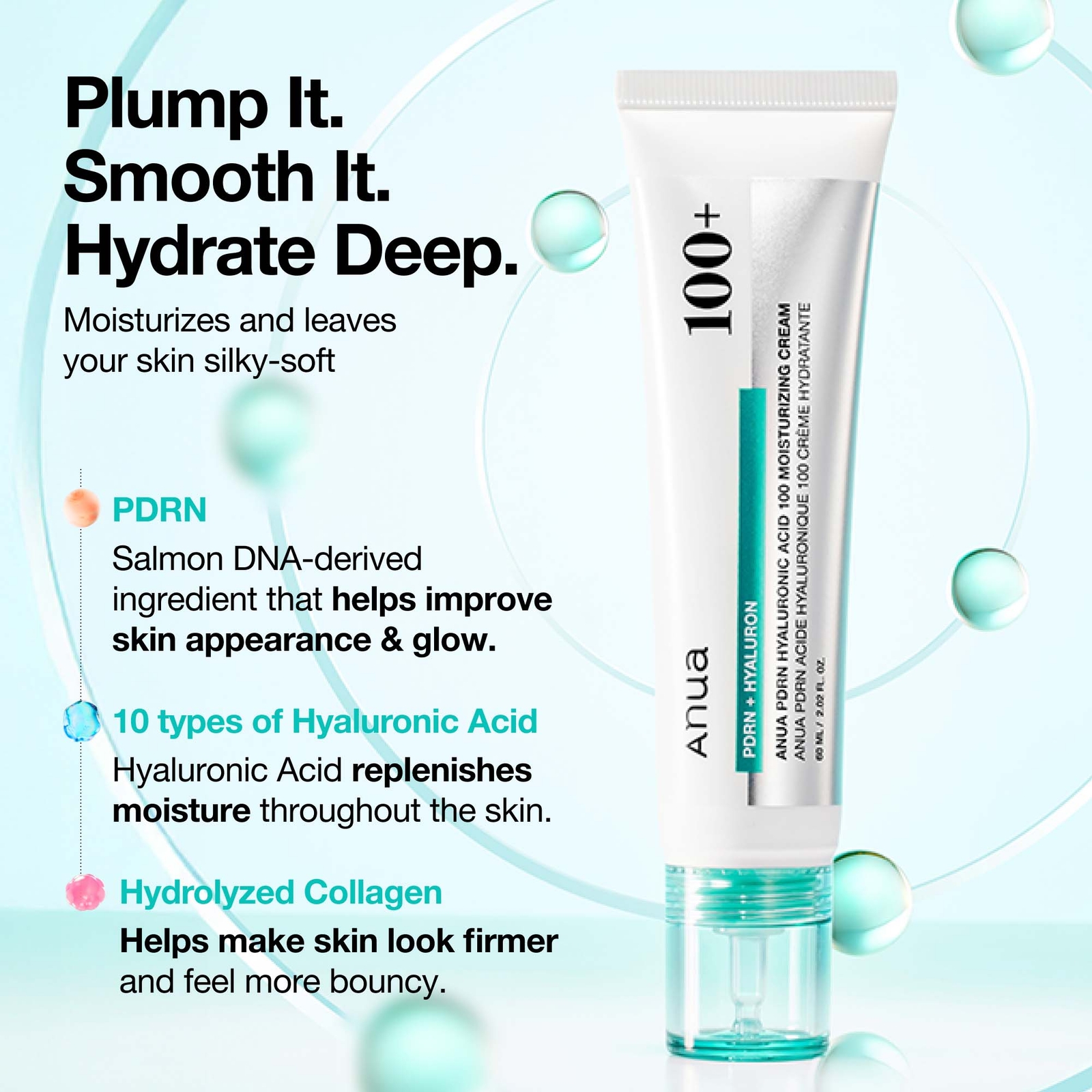 Thumbnail - Anua PDRN Hyaluronic Acid 100 Moisturising Cream 60ml