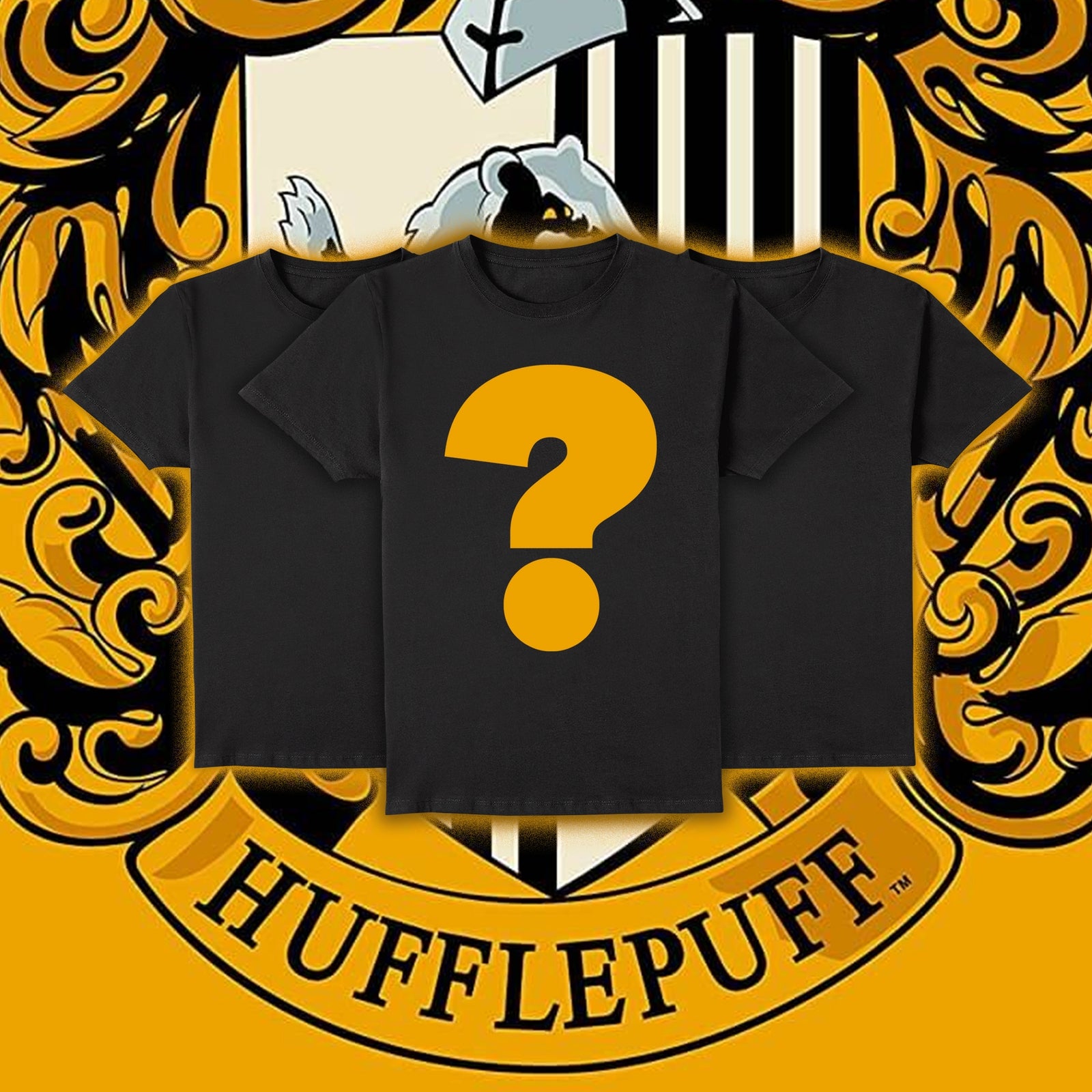 Harry Potter Hufflepuff Unisex T-Shirt Mystery 3-Pack - XXL