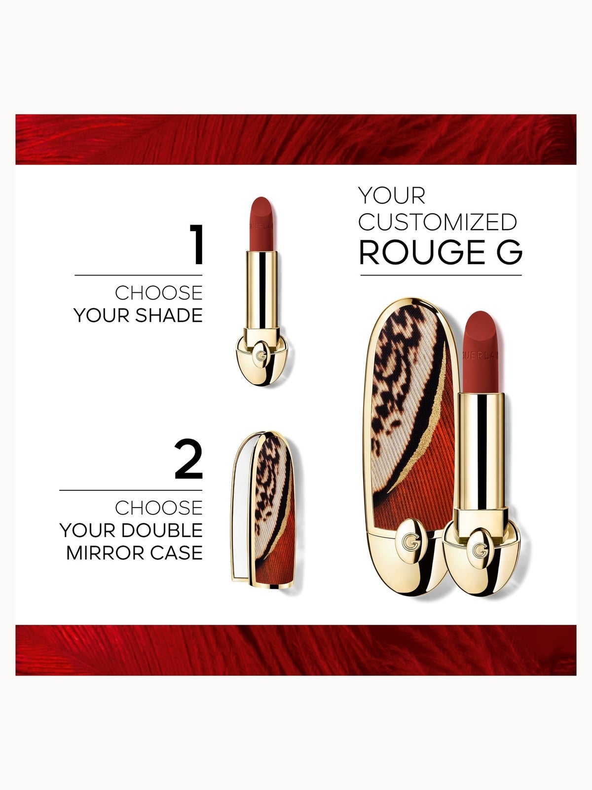 GUERLAIN Rouge G - The Refill Velvet 3.5g (Various Shades) - 234 L’Orange Sienne – Velvet 2