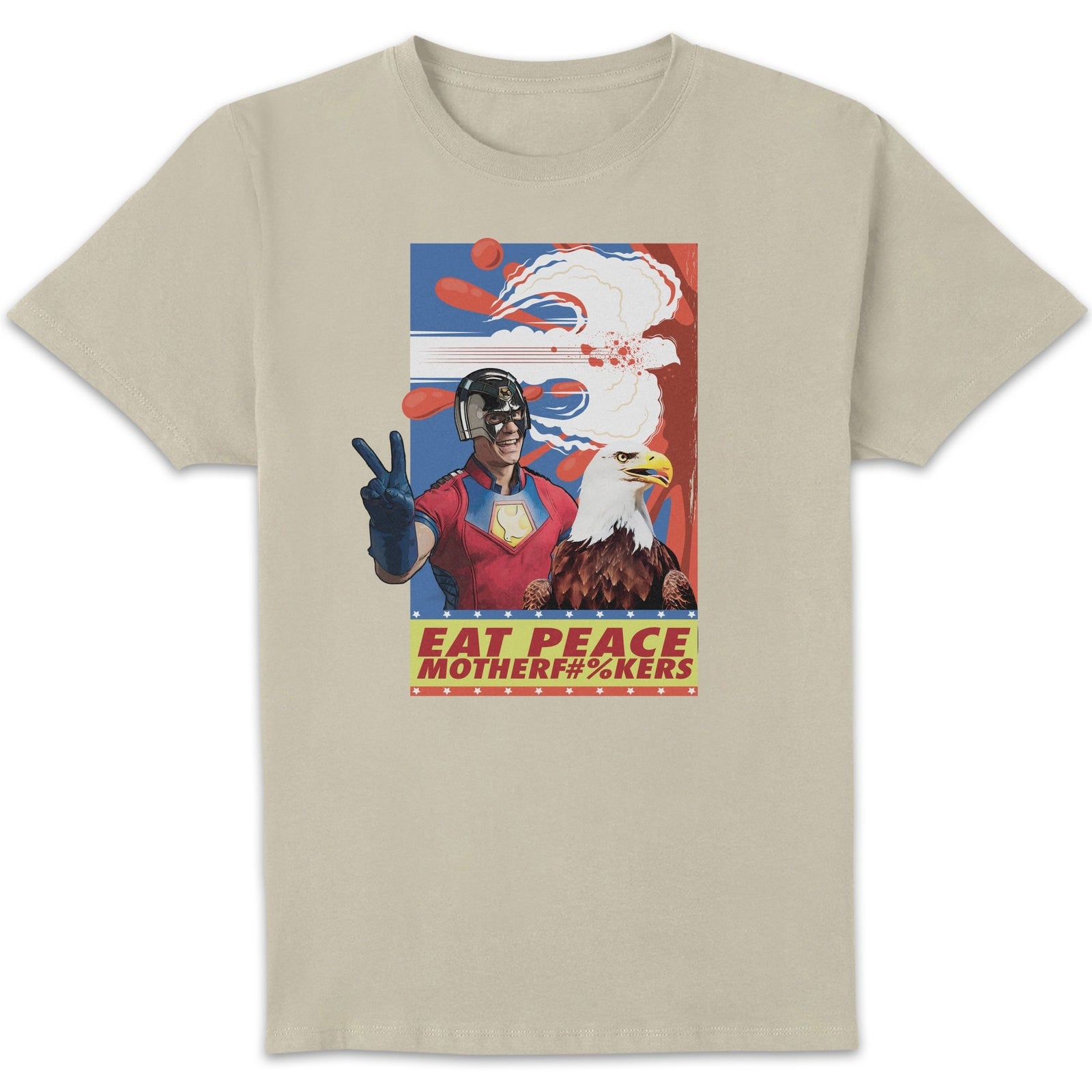 DC Comics Peacemaker Eat Peace Motherf#%kers Unisex T-Shirt - Cream - XXL
