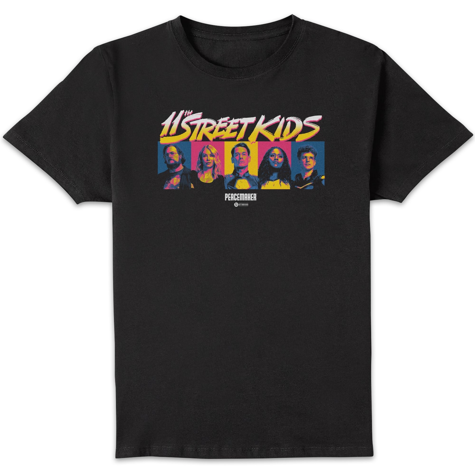 DC Comics Peacemaker 11th Street Kids Unisex T-Shirt - Black - S