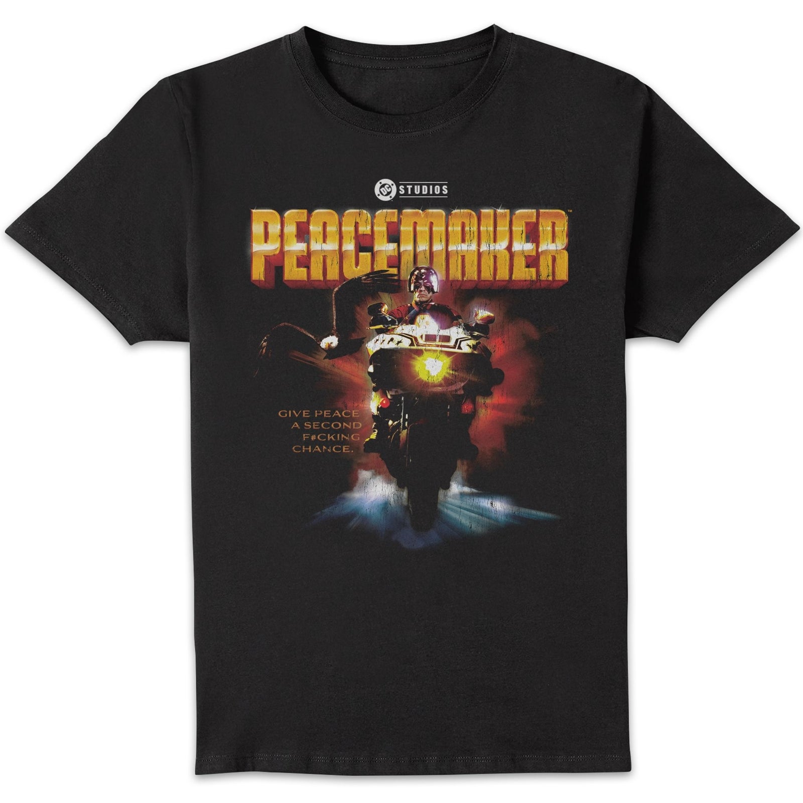 DC Comics Peacemaker Action Star Unisex T-Shirt - Black - 4XL