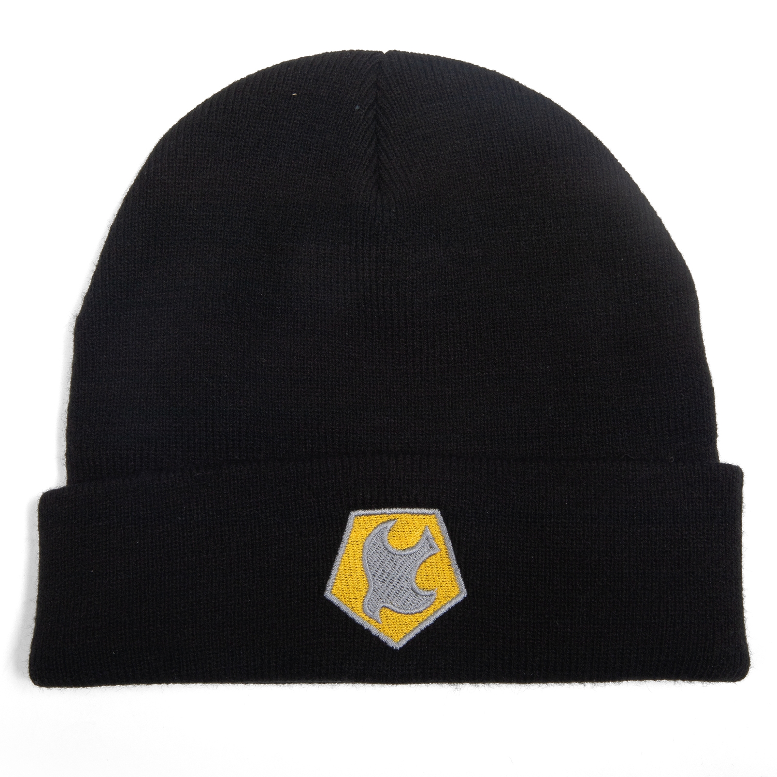 DC Comics Peacemaker Helmet Symbol Embroidered Beanie - Black