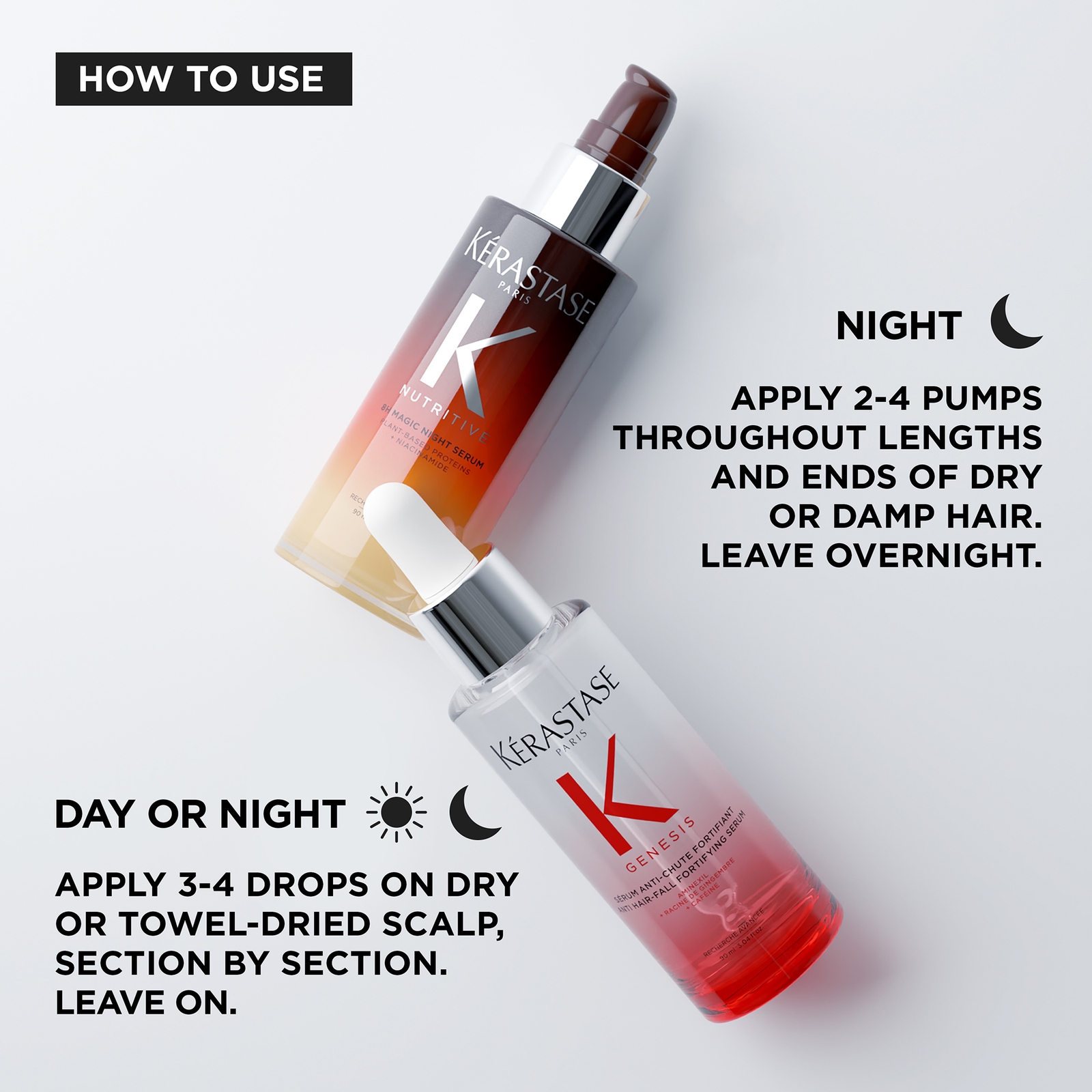 Thumbnail - Kérastase Magic Power Duo, Genesis Anti-Chute Fortifiant Serum 90ml and Nutritive 8H Night Serum 90ml