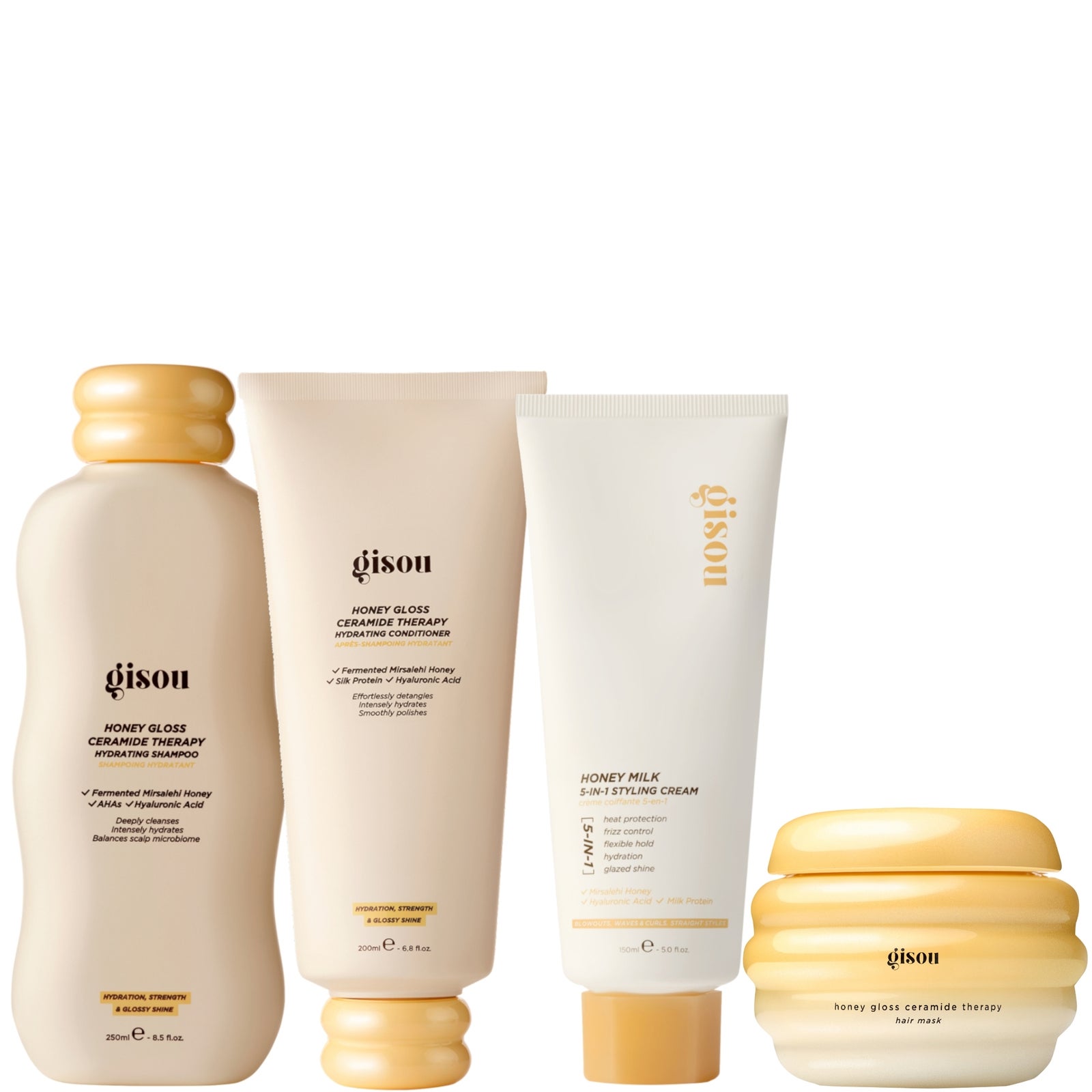 Gisou Honey Gloss Ceramide Therapy Hair Mask 75ml - Image 4