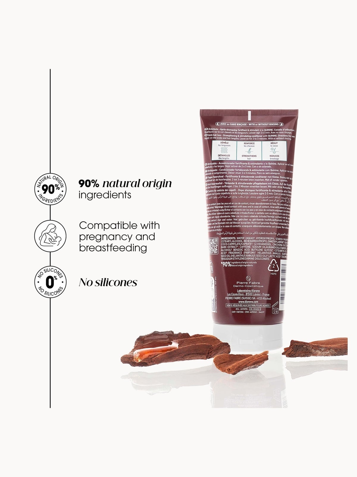 Klorane ANTI-HAIR LOSS strengthening and stimulating Conditioner with Quinine 200ml 2
