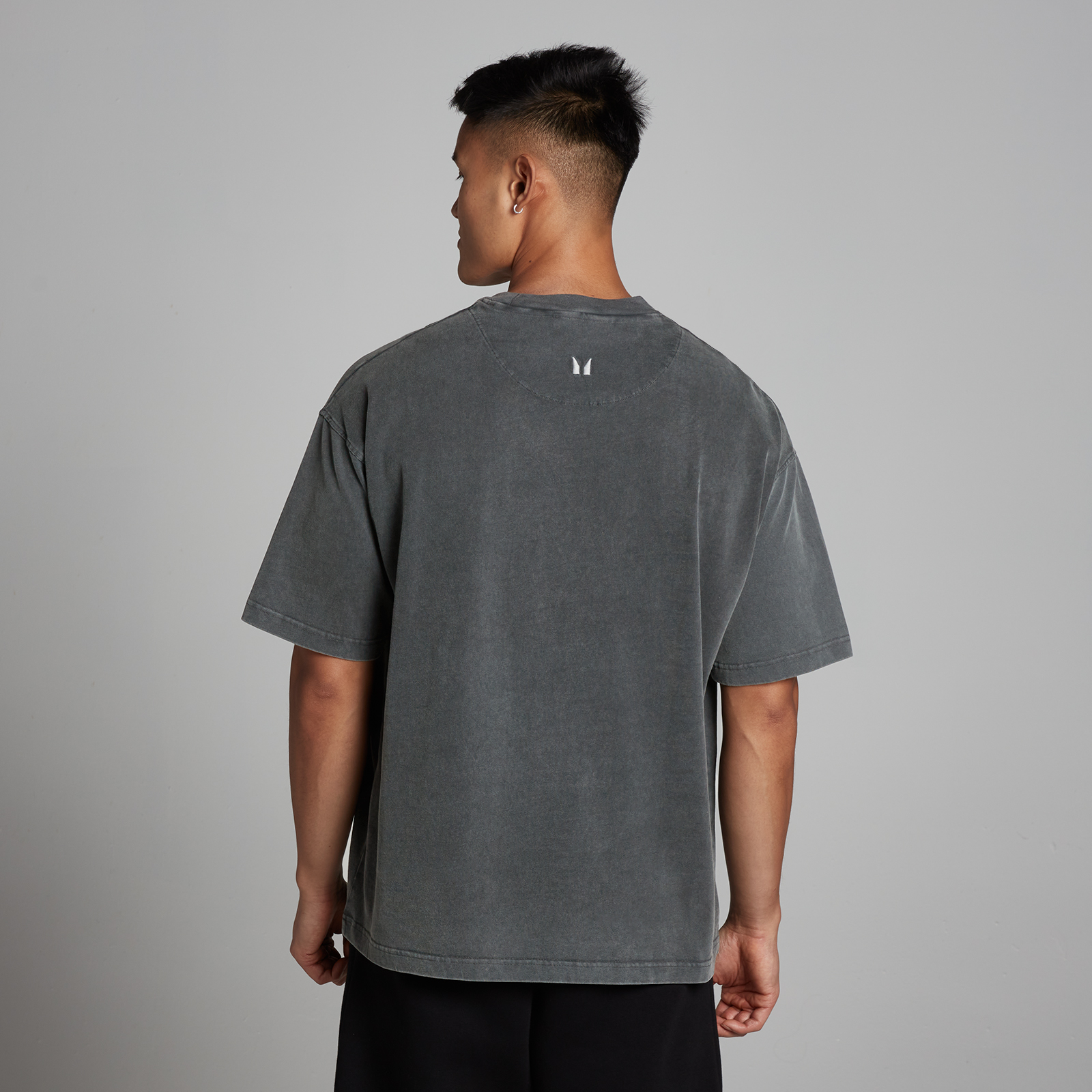 5059883504315 - MP Herren Washed Oversized Baumwoll-T-Shirt - Dunkelgrau - XL