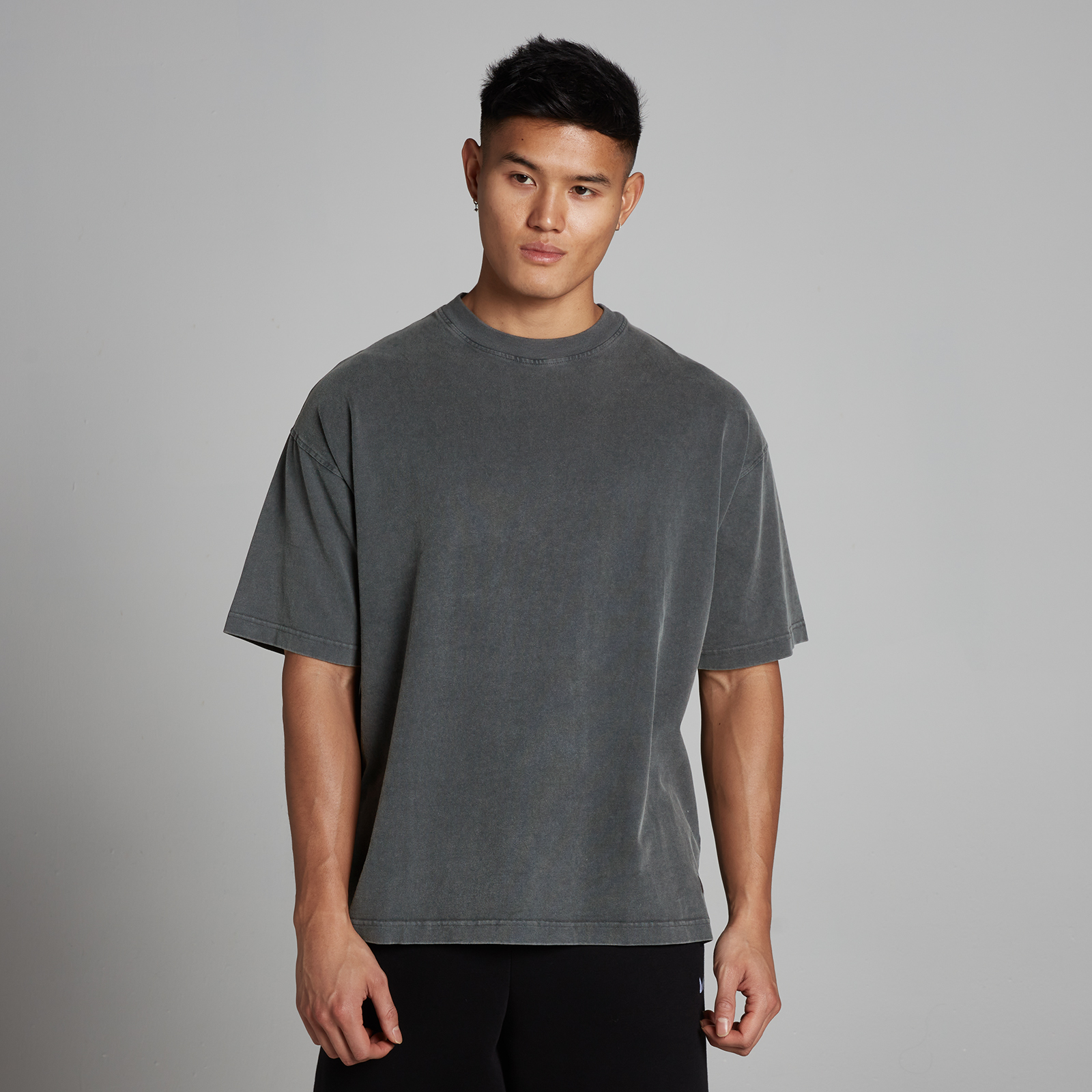 5059883504315 - MP Herren Washed Oversized Baumwoll-T-Shirt - Dunkelgrau - XL