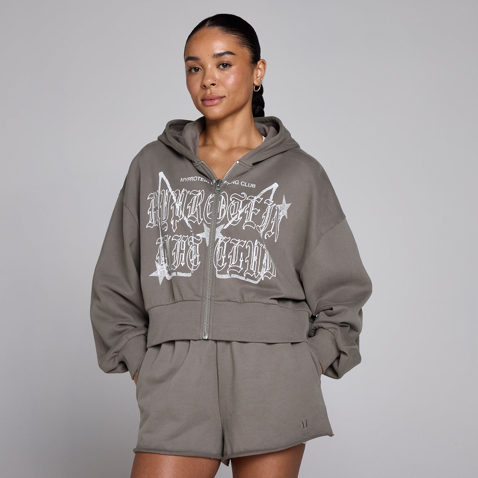 MyProtein Women's Hoodie - Zip Through - Grey - S