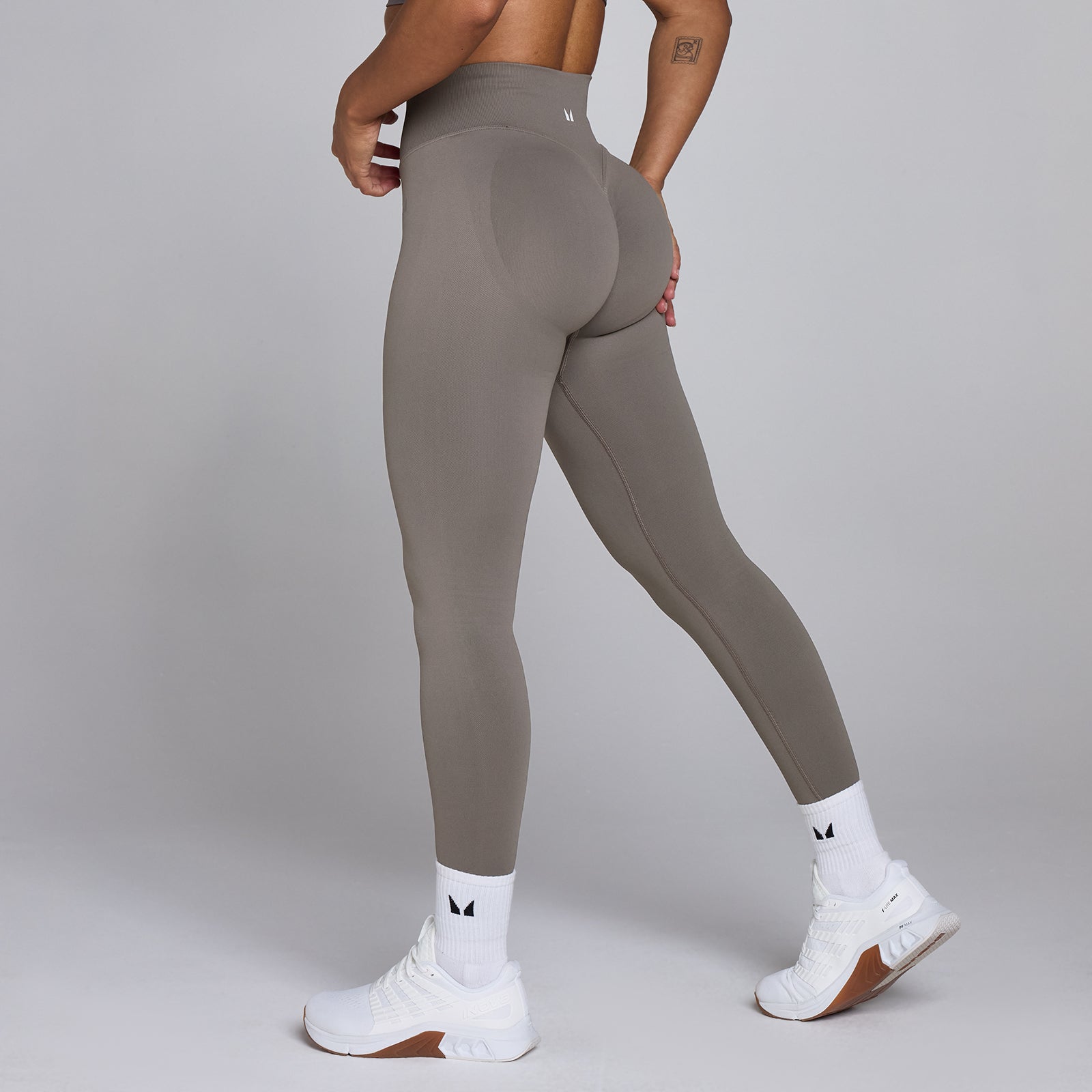 Leggings senza cuciture MP Lift donna - Tartufo scuro - S