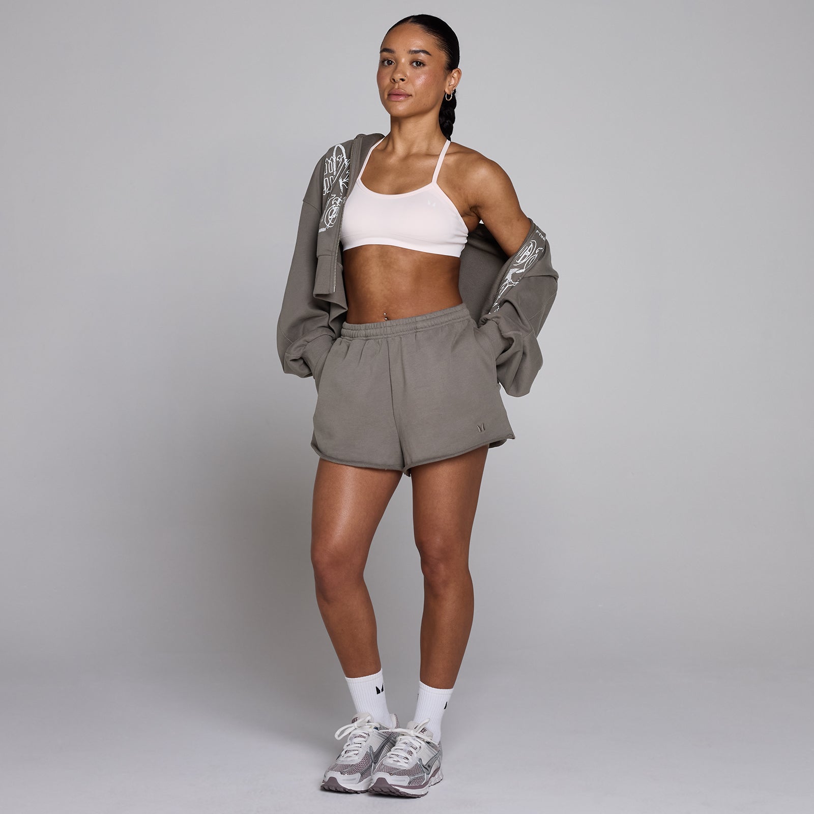 MP Damen Lift Graphic Lifestyle Shorts - Dunkeltrüffel - L — Bild 4