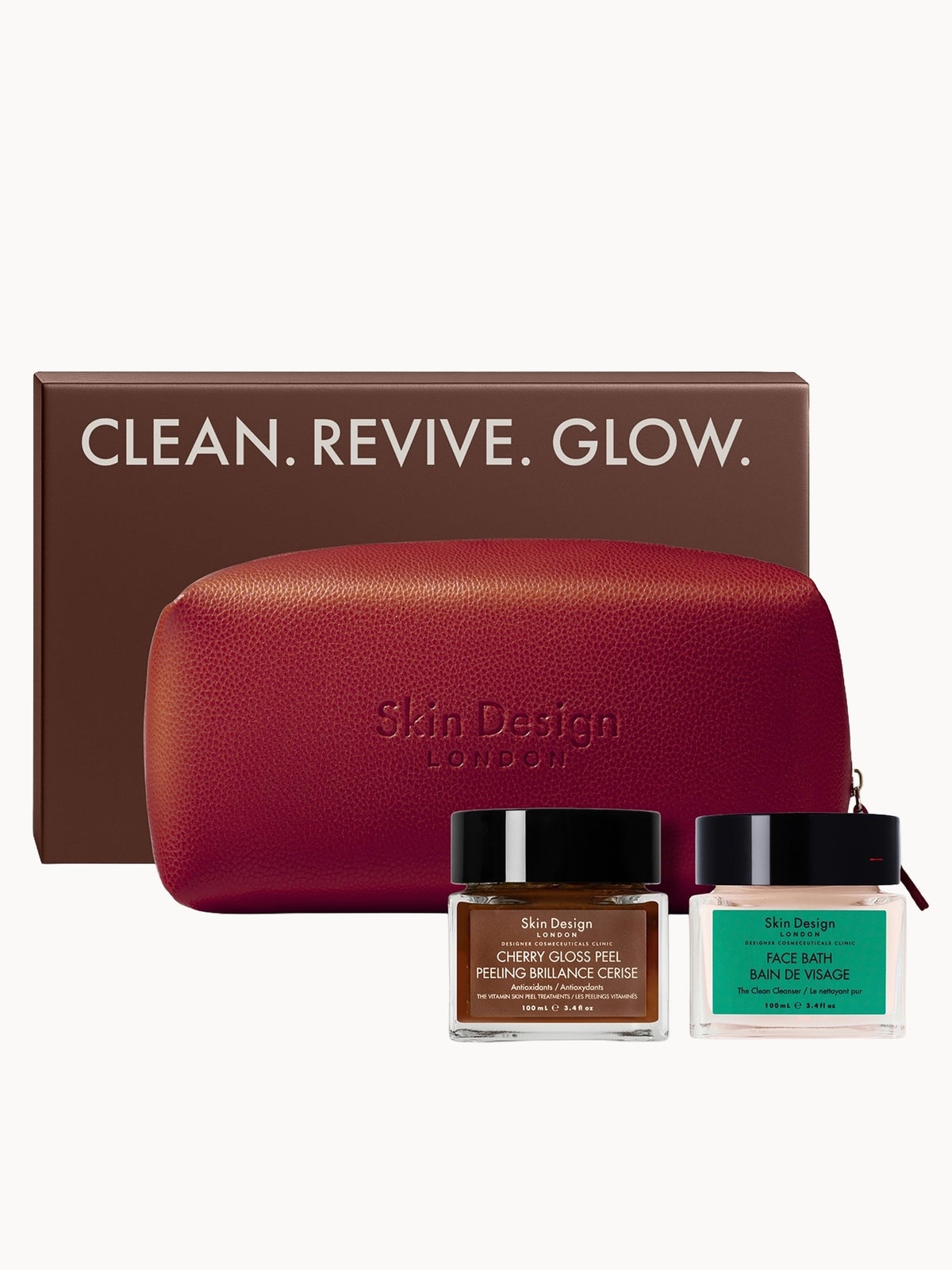 Skin Design London Clean. Revive. Glow Set (Worth £295)