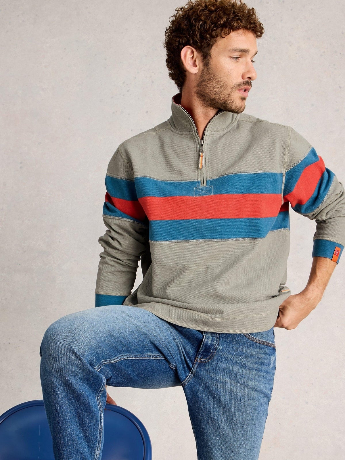 White Stuff Piqué Sweatshirt - Xl